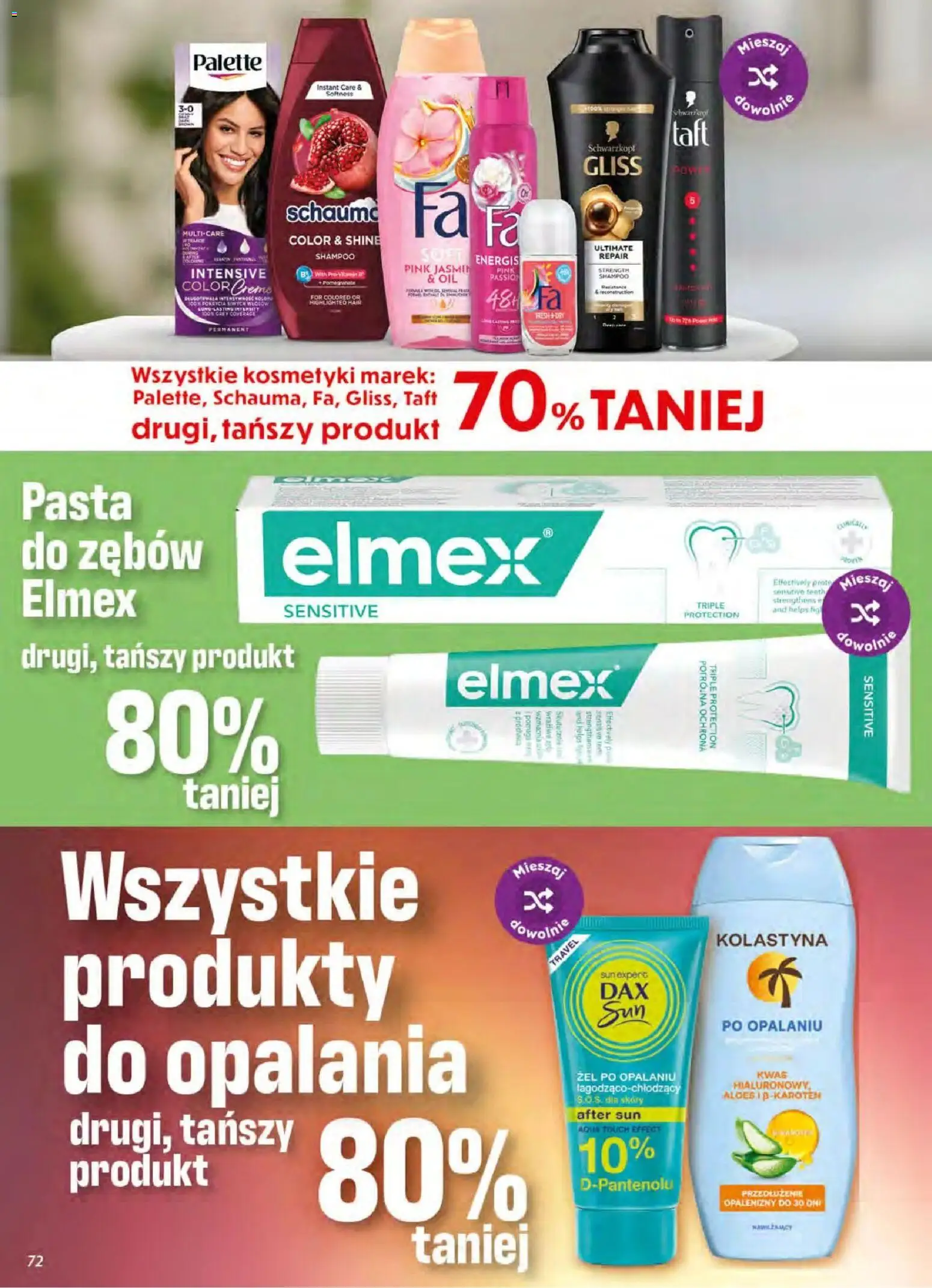 Dino gazetka od 08.07.2026 | Strona: 72 | Produkty: Kosmetyki, Pasta do zębów