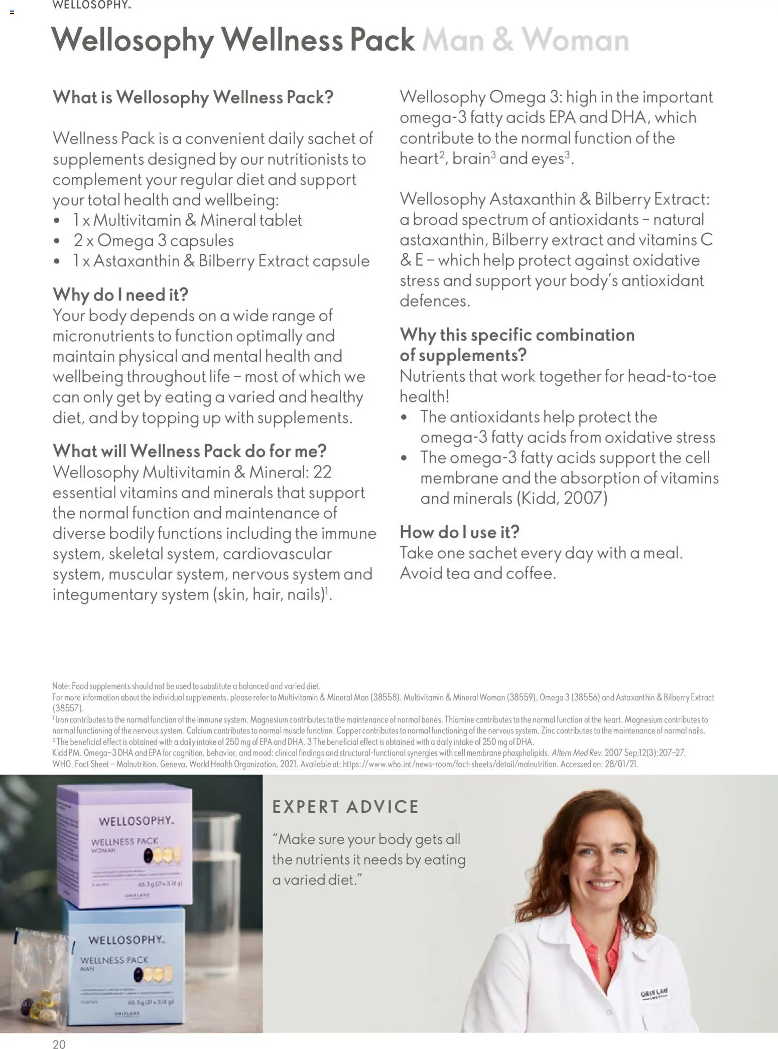 Oriflame catalogue page 20