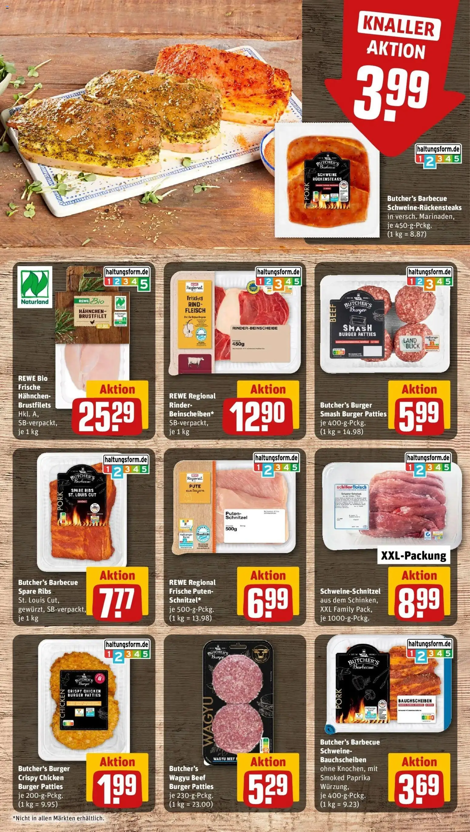 REWE Prospekt ab 03.08.2026 zum Blättern » Angebote | Seite: 9 | Produkte: Pute, Hahnchen, Schnitzel, Paprika
