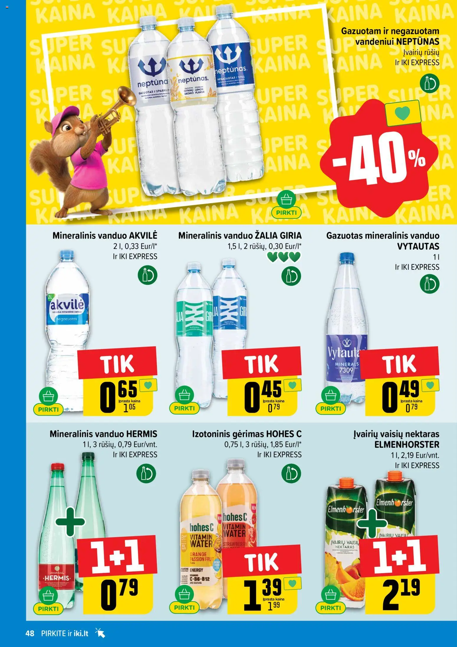 IKI akcijos nuo 25.05.2026 | Puslapis: 48 | Prekių: Mineralinis vanduo