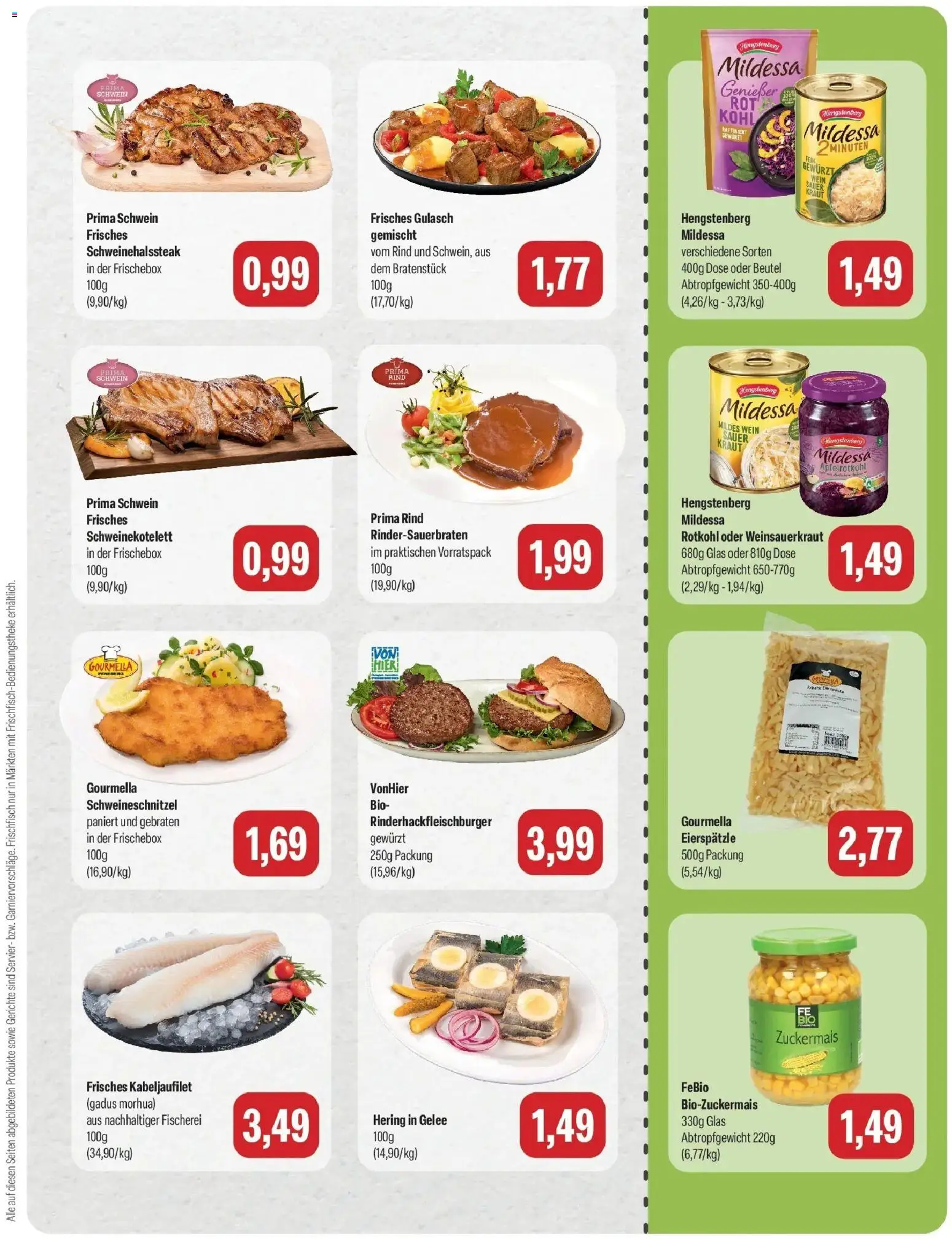 Feneberg Aktuelle Angebote (ab 10.09.2026) zum Blättern | Seite: 3 | Produkte: Hering, Rotkohl, Gerichte, Wein