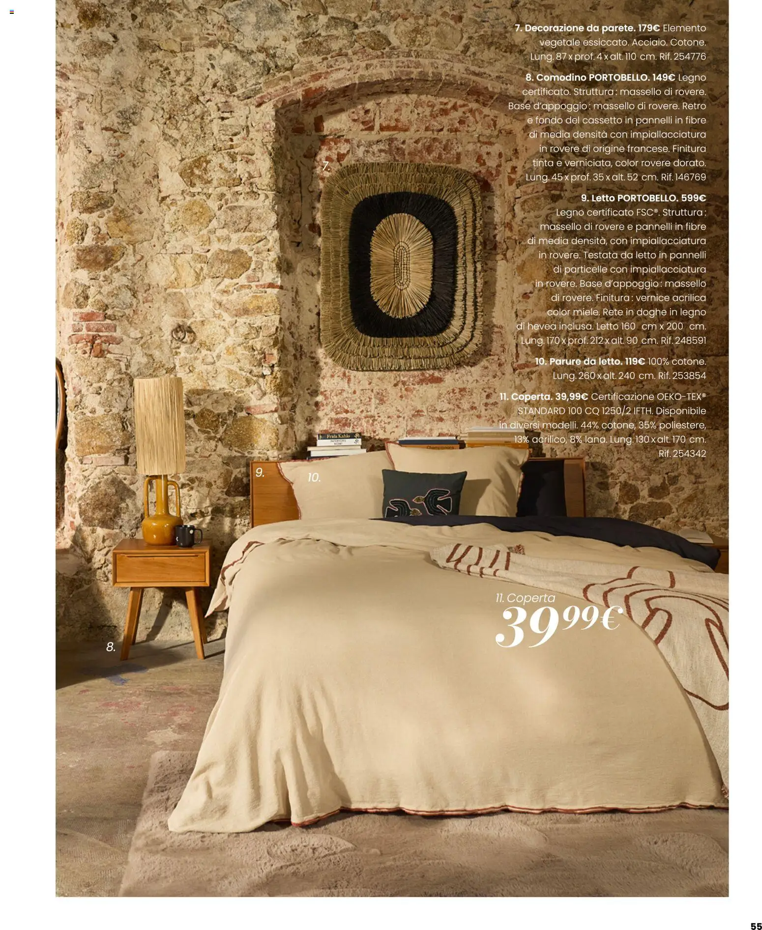 Volantino Maisons du Monde del 23/09/2026 | Pagina: 55 | Prodotti: Letto, Coperta, Comodino, Decorazione