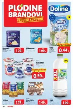 Lina mliječni desert, mliječni desert - Pregled kataloga iz trgovine Plodine, vrijedi od 01.07.2026 | Stranica: 14 | Proizvodi: Sir, Tortellini, Borovnica, Kefir