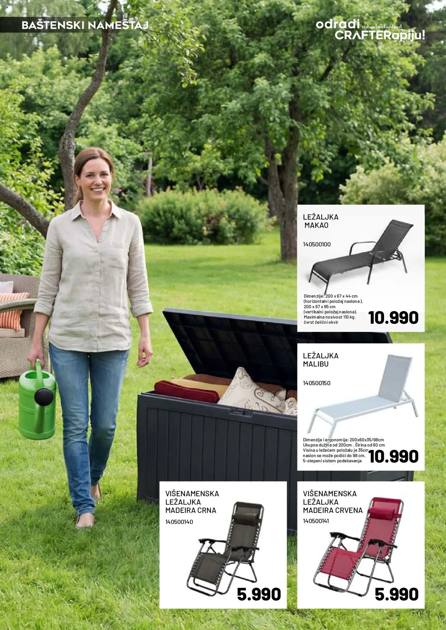 Crafter katalog - važi od 20.04.2026 | Strana: 11 | Proizvode: Ležaljka