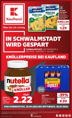 Kaufland Prospekt Schwalmstadt ab 24.09.2026 gültig