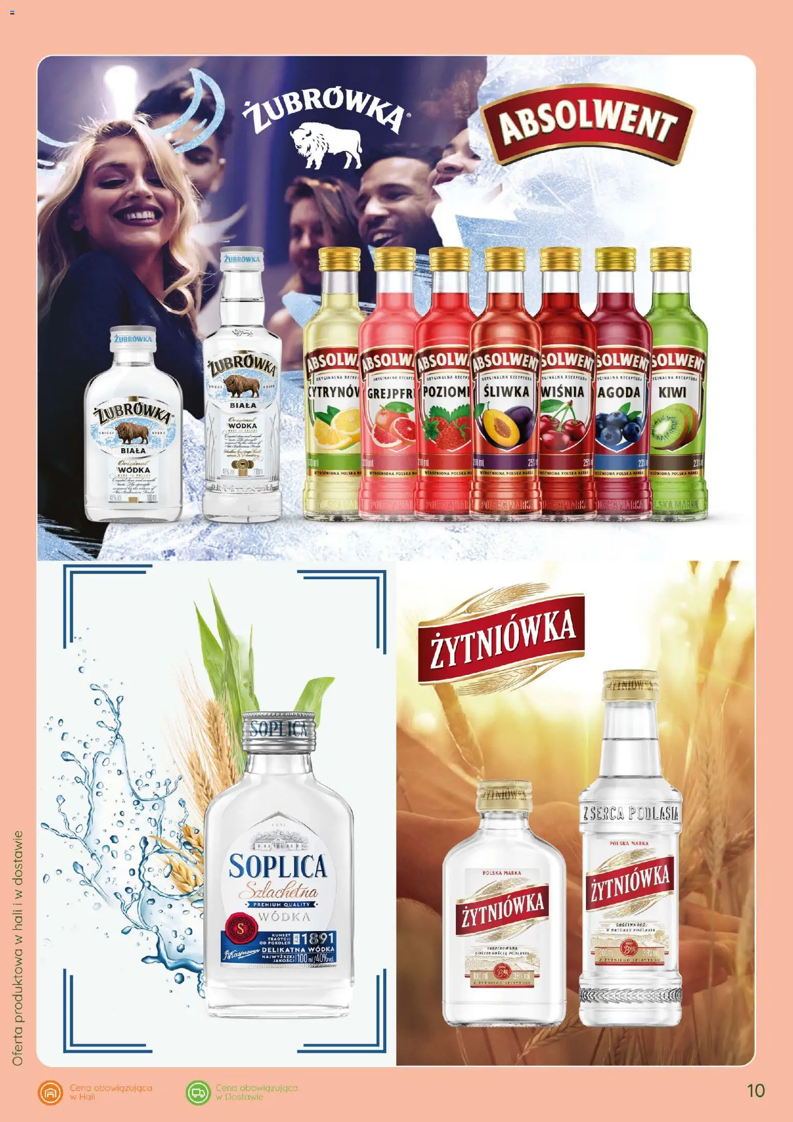 Eurocash gazetka - Katalog Alkoholowy od 01.10.2026 | Strona: 10 | Produkty: Soplica, Półka, Żubrówka biała wódka, Wódka