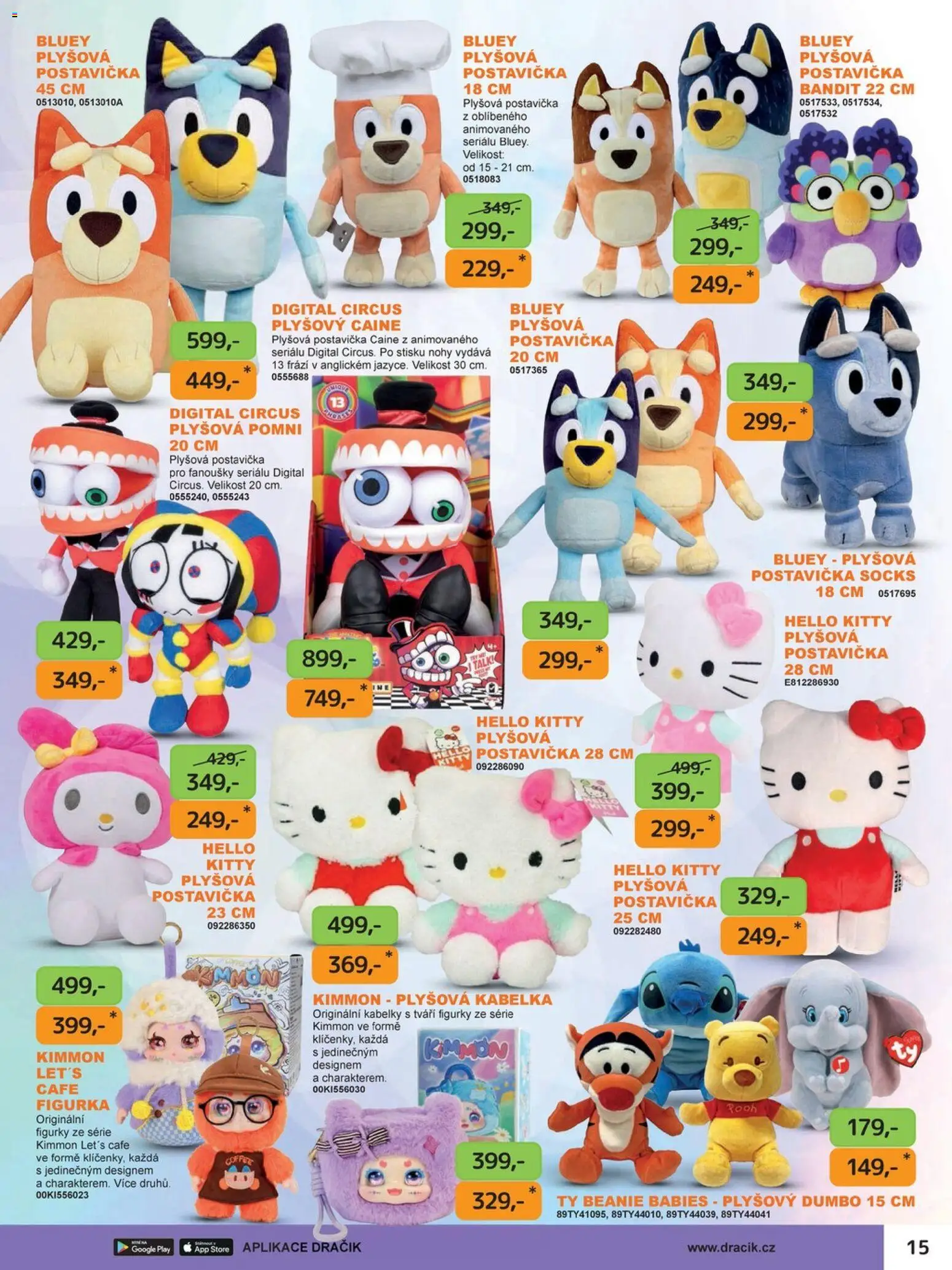 Dráčik katalog - Vánoce od 08.10.2026 | Strana: 15 | Produkty: Kabelka, Figurky, Kabelky