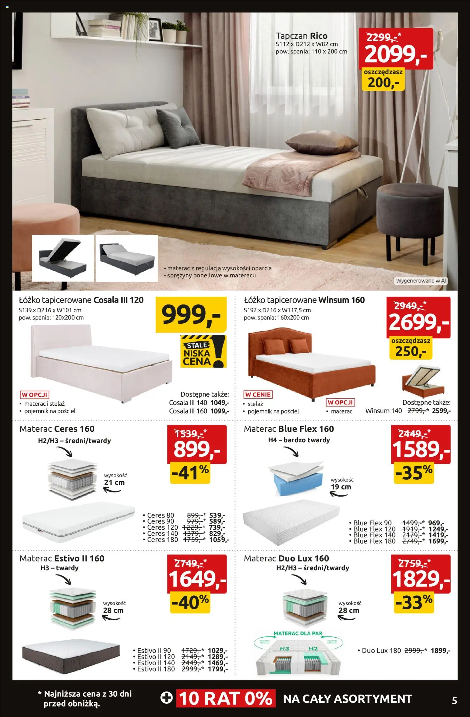 Black Red White Black Weeks od 30.10.2026 | Strona: 5 | Produkty: Pościel, Łóżko, Materac