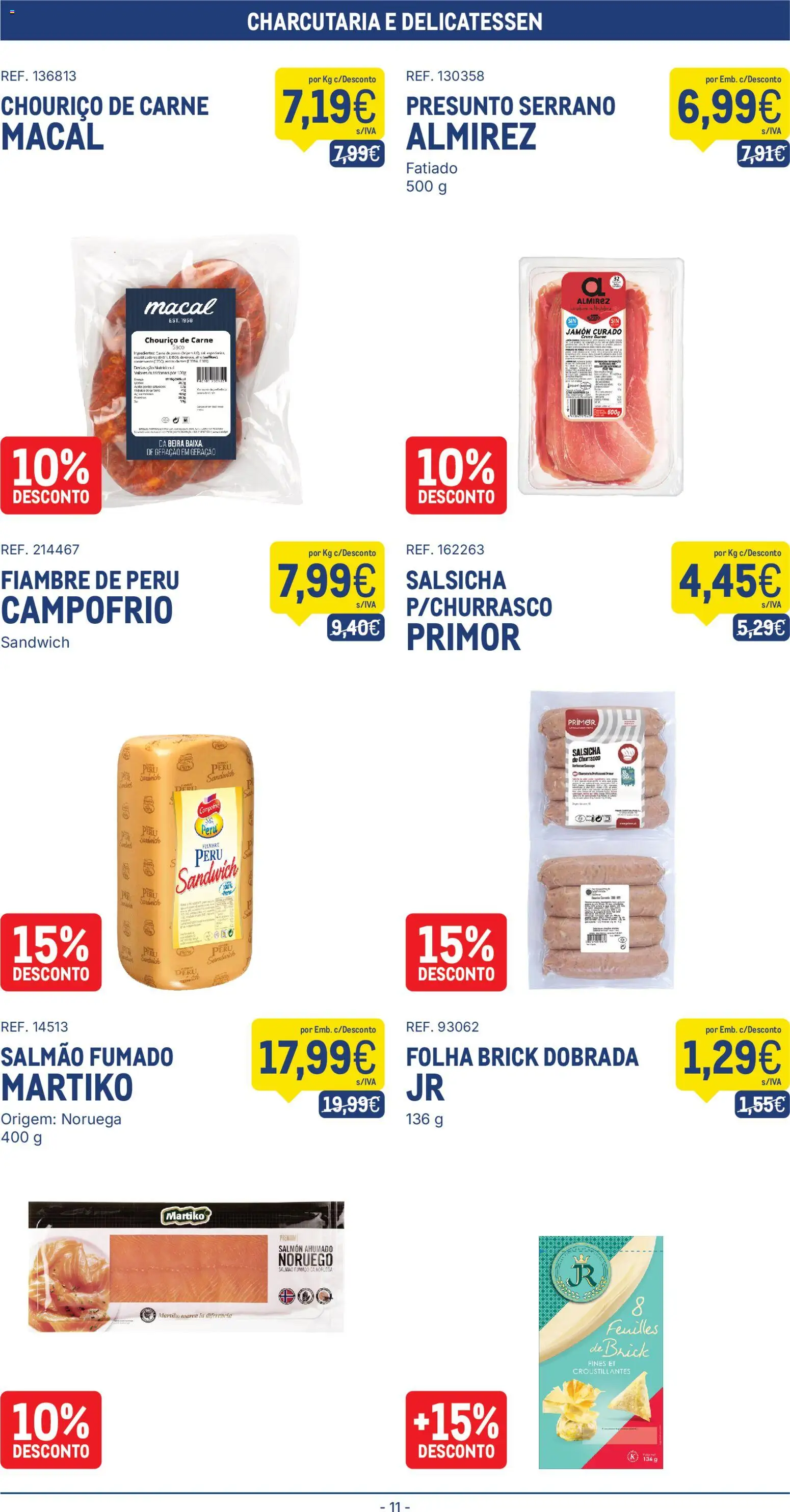 Makro folheto │ válido de 09.06.2026 | Página: 11 | Produtos: Peru, Salmão, Carne de porco, Carne