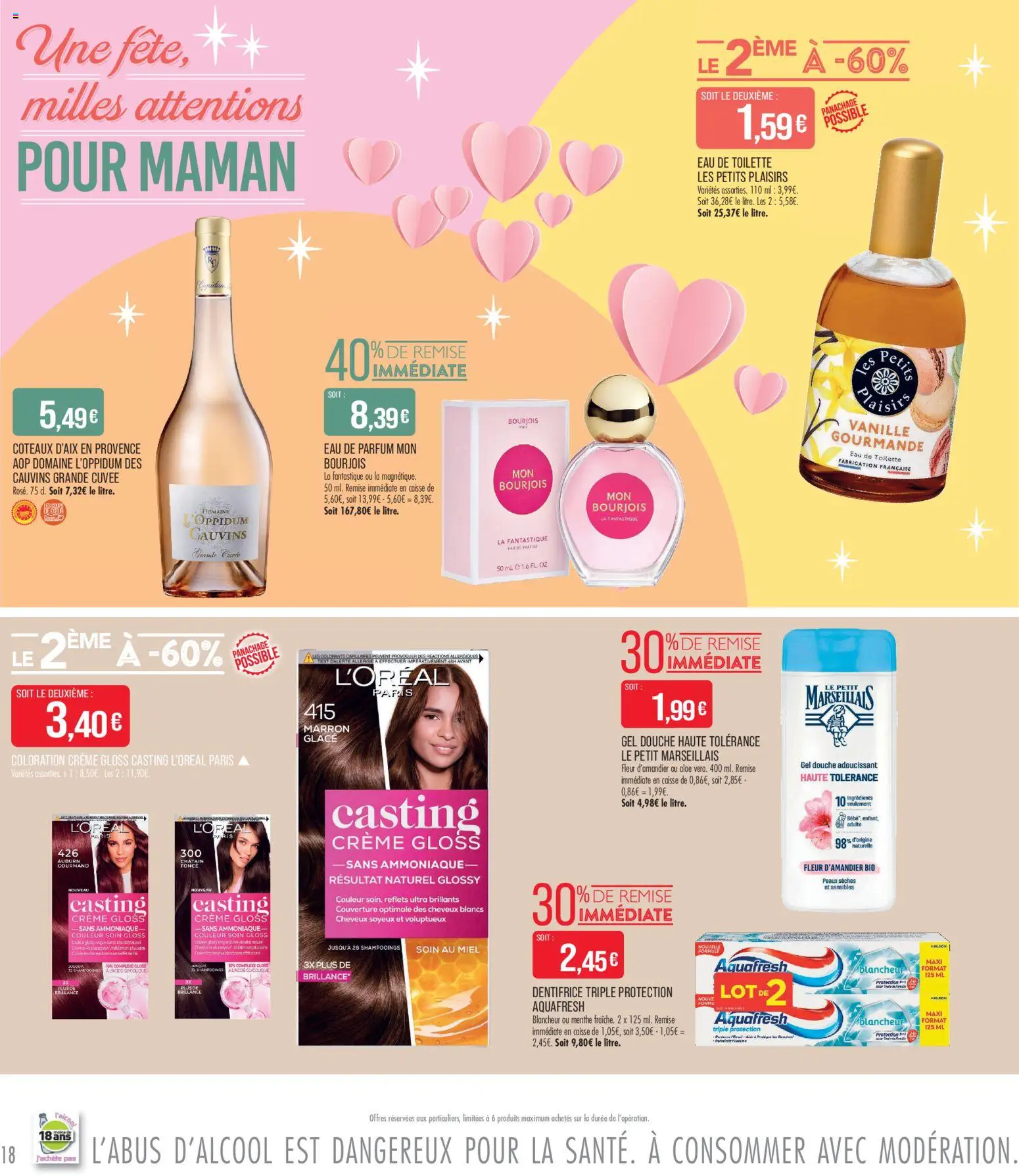 {H1} | Page: 18 | Produits: Dentifrice, Couverture, Crème, Eau de parfum
