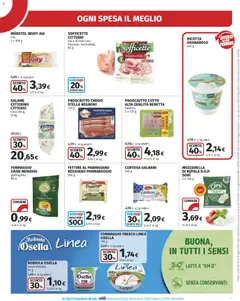 Anteprima del volantino Ipercoop volantino valido a partire dal 16/07/2026 | Pagina: 13 | Prodotti: Mozzarella, Formaggio, Wurstel, Parmigiano
