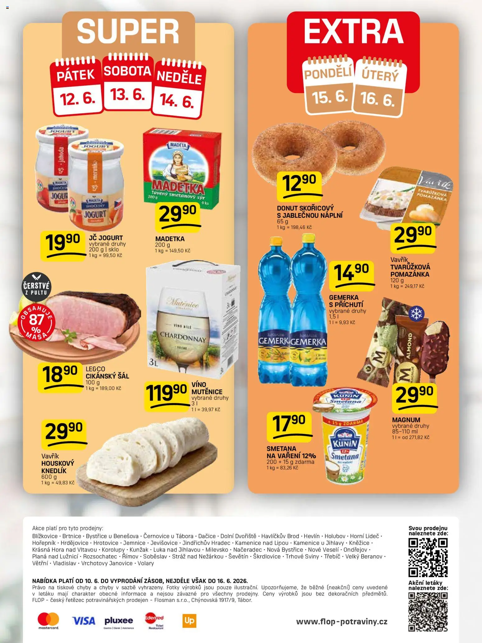 Flop leták od 10.06.2026 | Strana: 12 | Produkty: Sýr, Jogurt, Víno, Gemerka