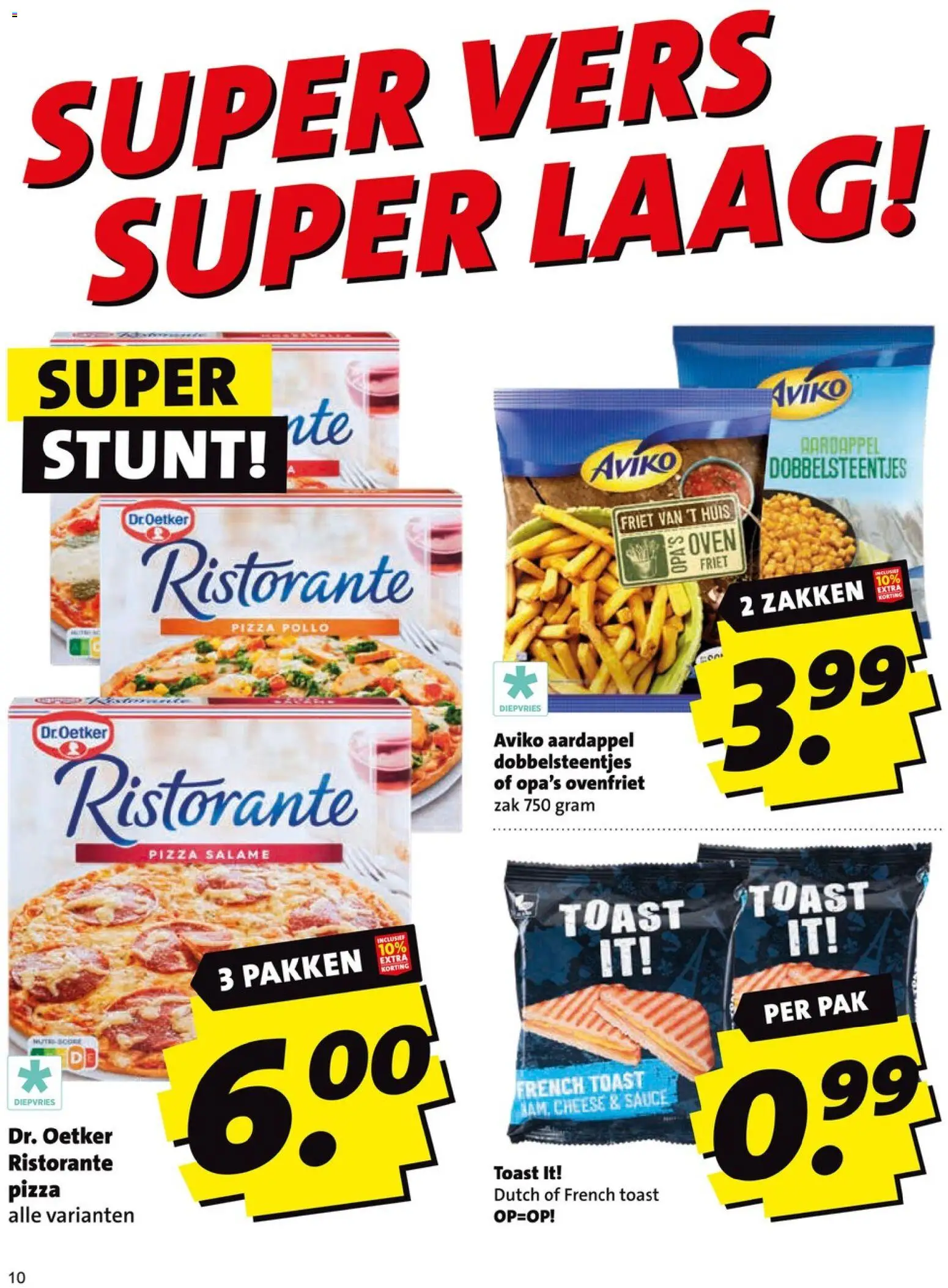 {H1} | Pagina: 10 | Producten: Aardappel, Pizza, Zak, Oven