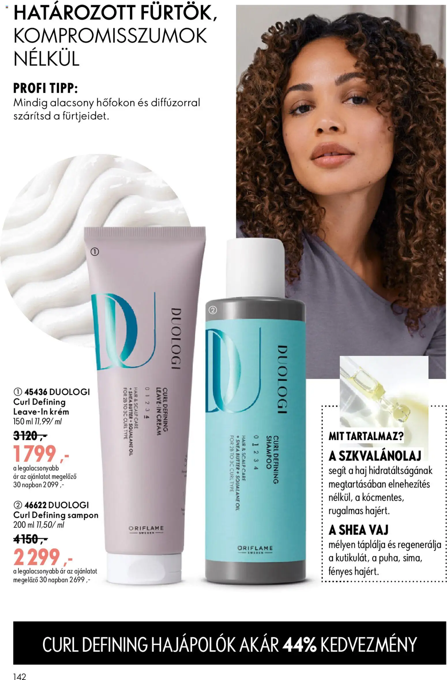 Oriflame akciós ujság - amely érvényes a következő dátumtól: 2026.09.09. | Oldal: 142 | Termékek: Krém, Vaj, Sampon