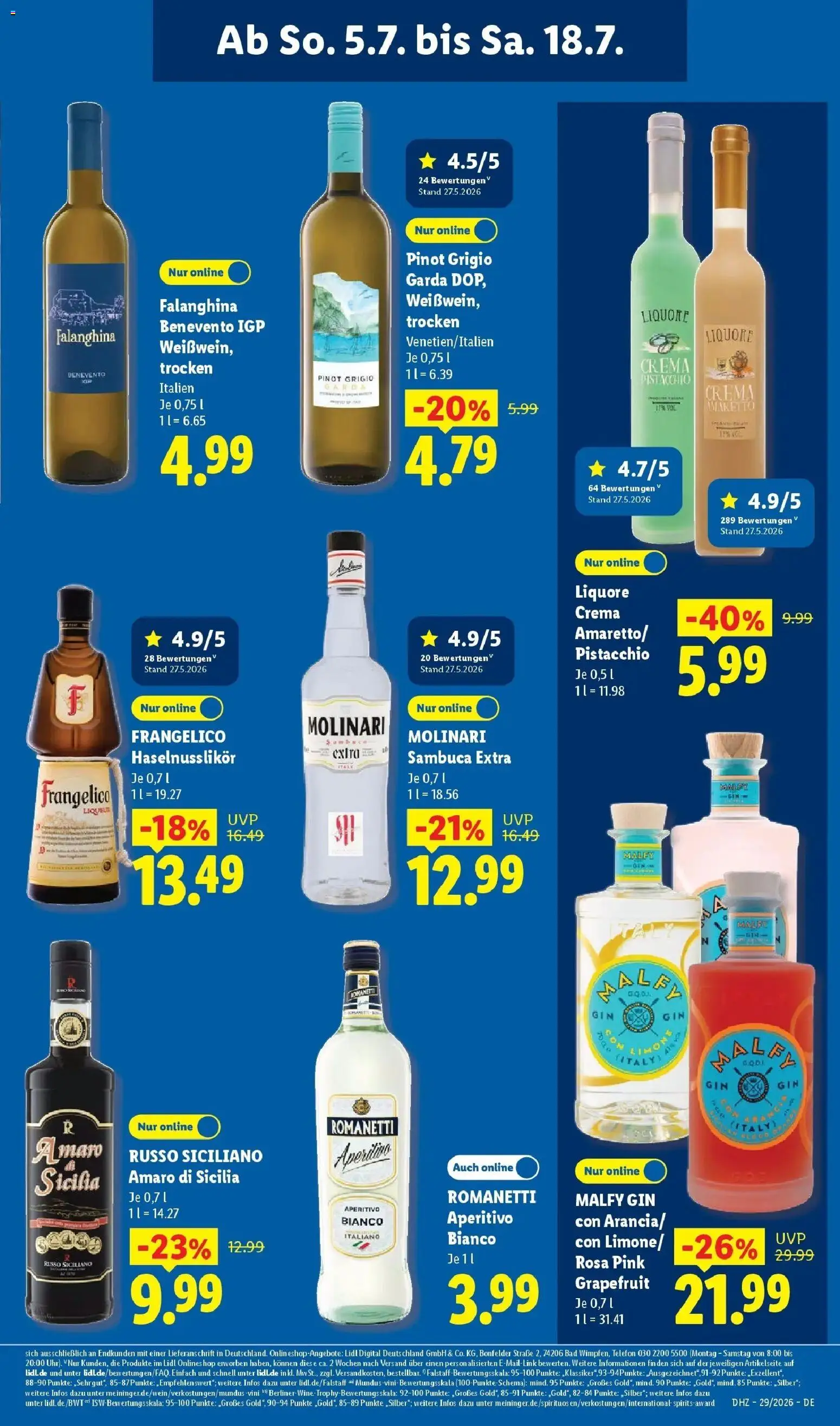 Lidl Prospekt Künzell – gültig ab 13.07.2026 | Seite: 63 | Produkte: Bad, Sambuca, Grapefruit, Telefon
