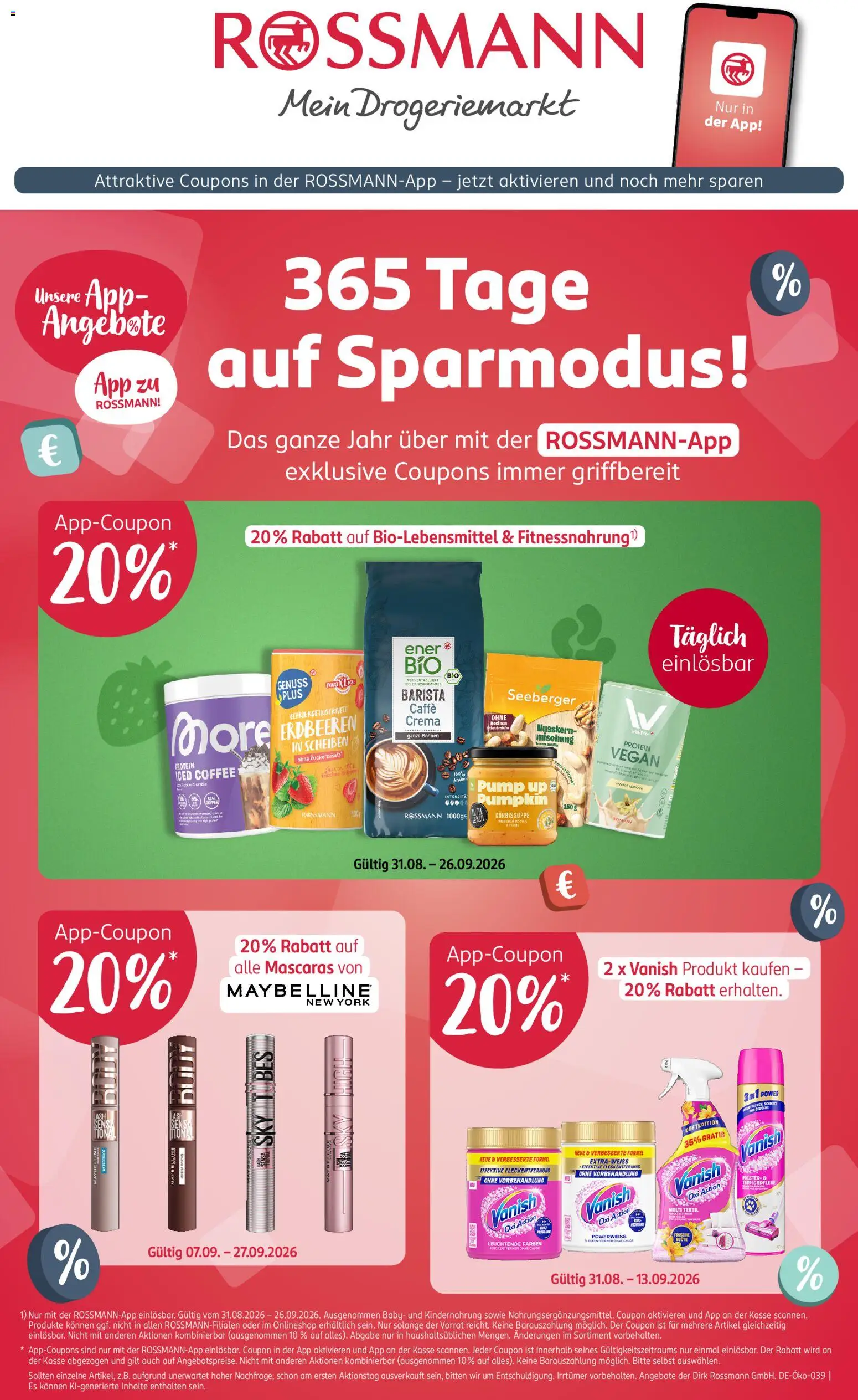 Rossmann App-Angebote – gültig ab 31.08.2026 | Seite: 1