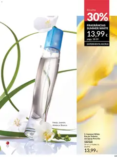Pré-visualização Summer White Eau de Toilette em Spray Para Ela, Frésia. Jasmim. Almíscar Branco. 50 ml válido de 01.05.2026 | Página: 19