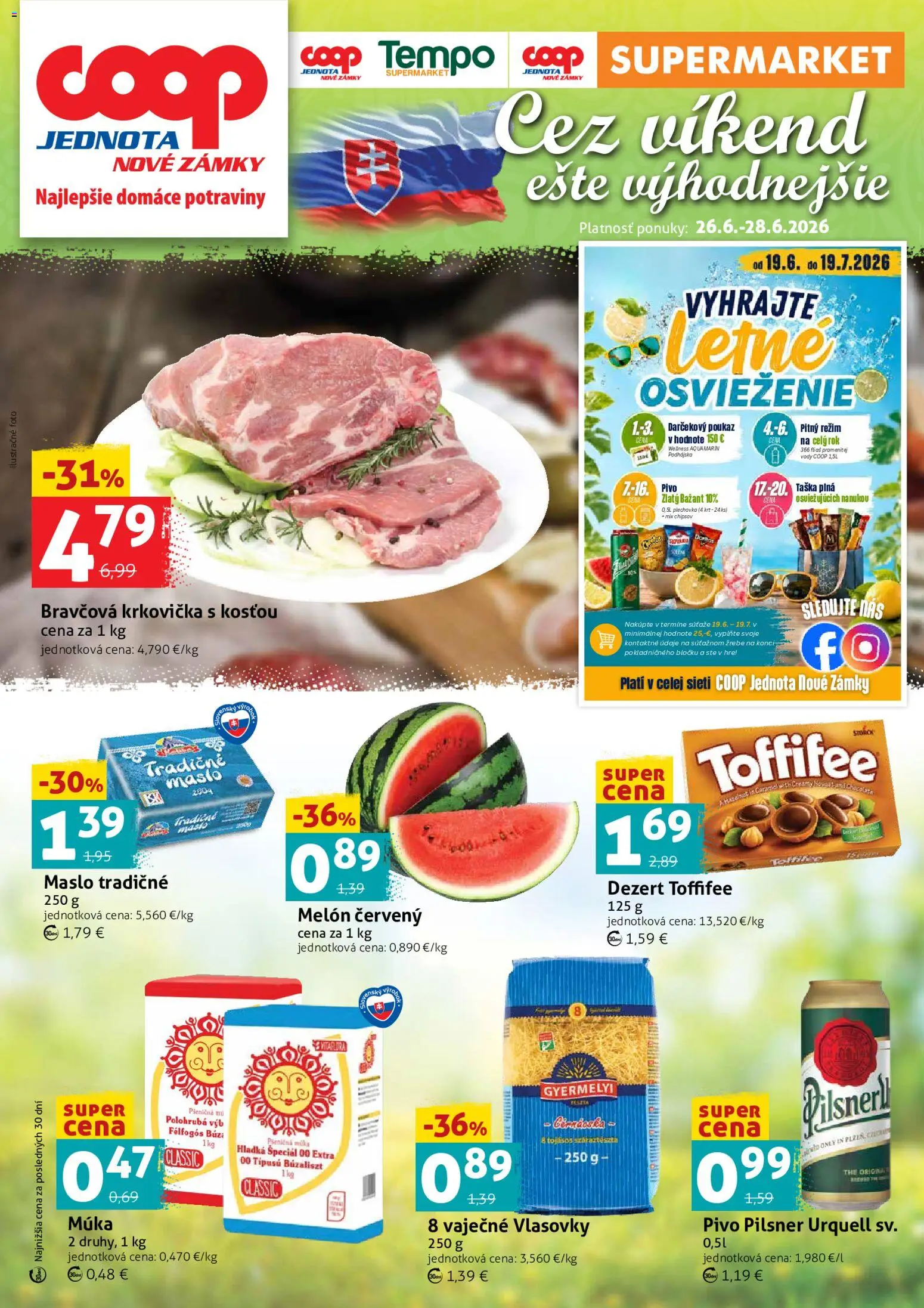 Nové COOP Jednota akcie – leták je platný od 26.06.2026 | Strana: 1