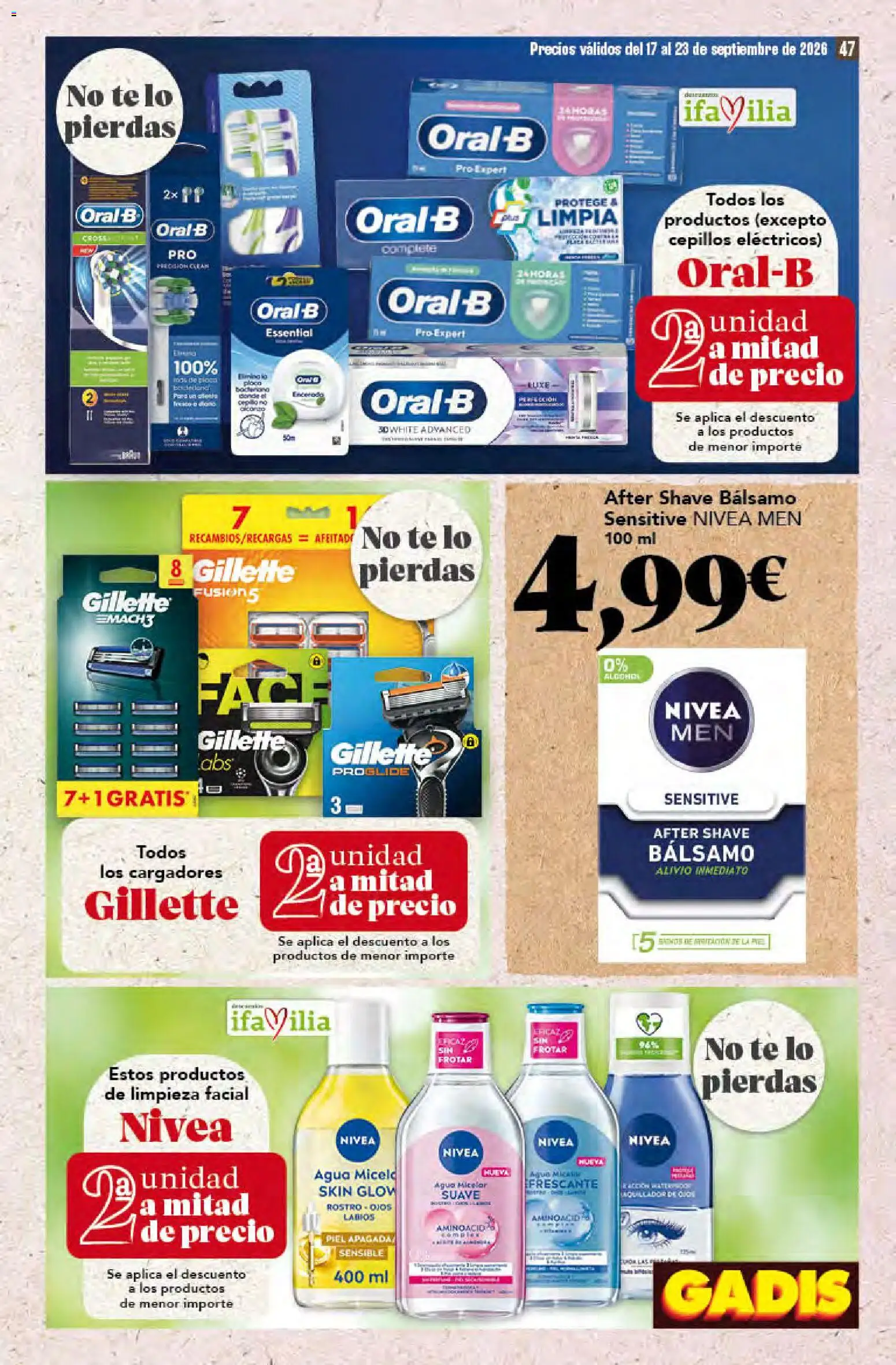 Gadis folleto │ válido desde el 17/09/2026 | Página: 47 | Productos: Té, Productos de limpieza, Agua
