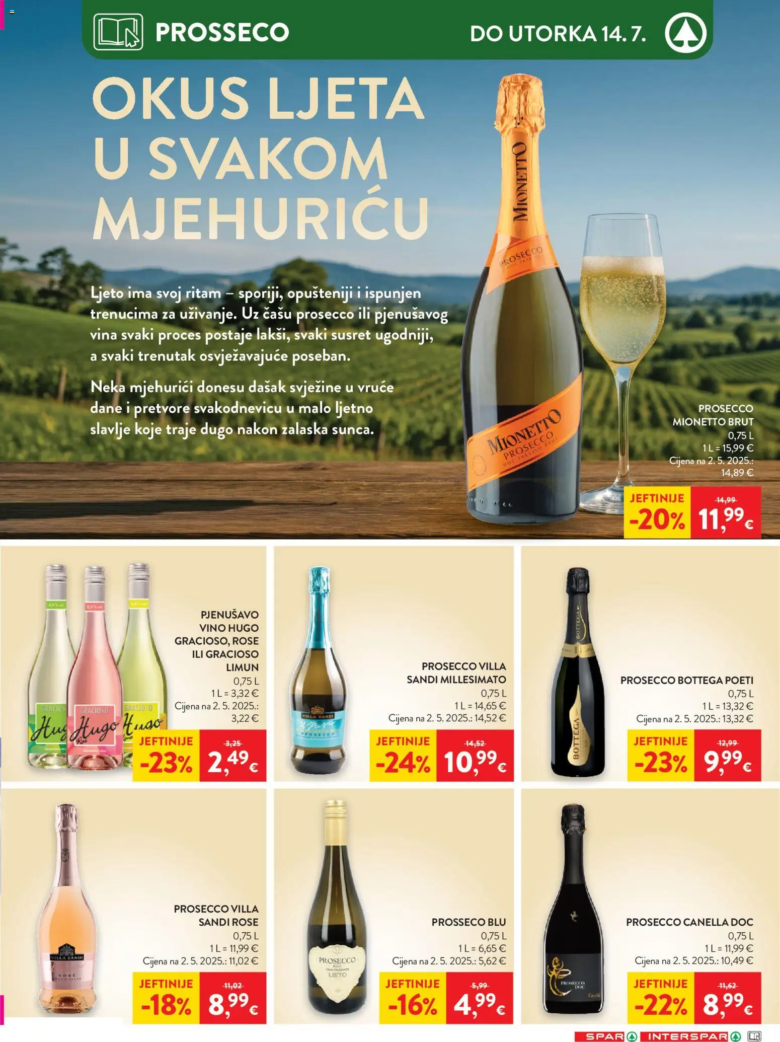 Spar katalog | vrijedi od 08.07.2026 | Stranica: 28 | Proizvodi: Prosecco, Vino, Limun