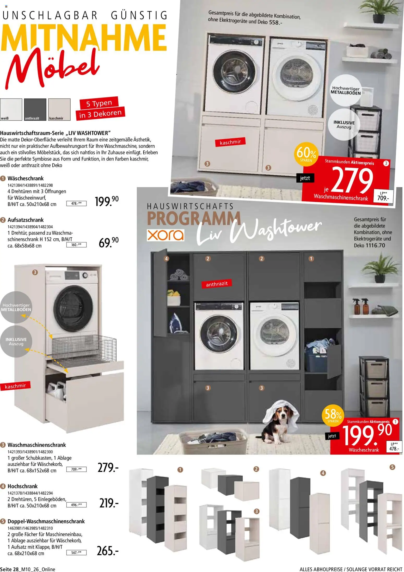 Zurbrüggen Mitnahme Möbel – gültig ab 08.08.2026 | Seite: 30 | Produkte: Hochschrank