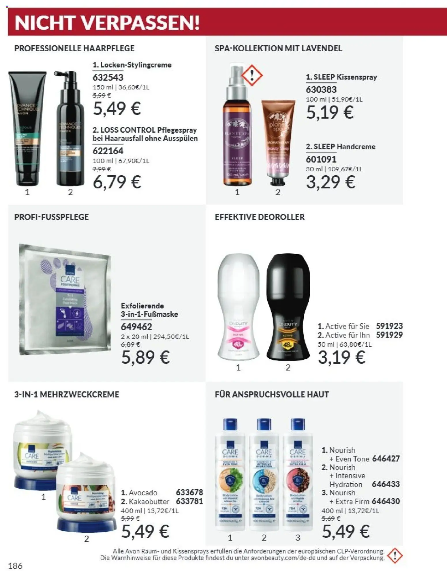 AVON Katalog September 2026 – gültig ab 01.09.2026 | Seite: 182 | Produkte: Kakaobutter, Handcreme, Avocado, Lavendel