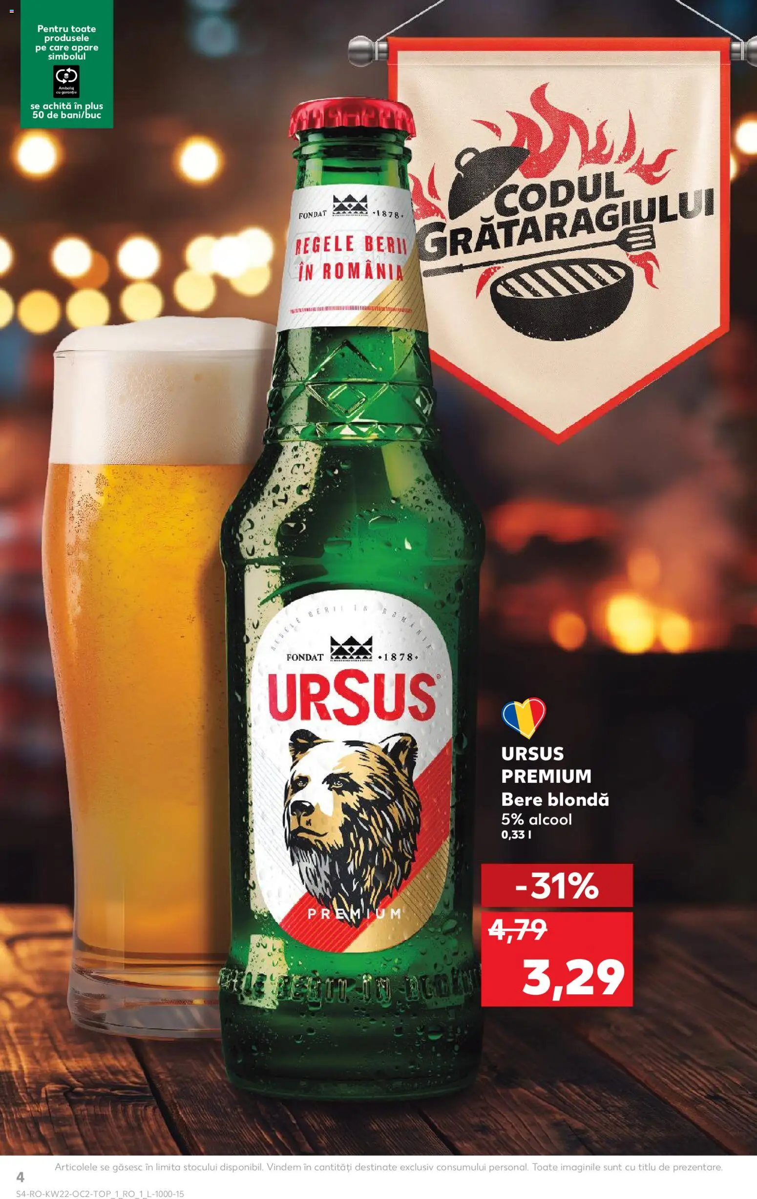 Noul catalog Kaufland – valabil de la 27.05.2026 | Pagină: 4 | Produse: Bere