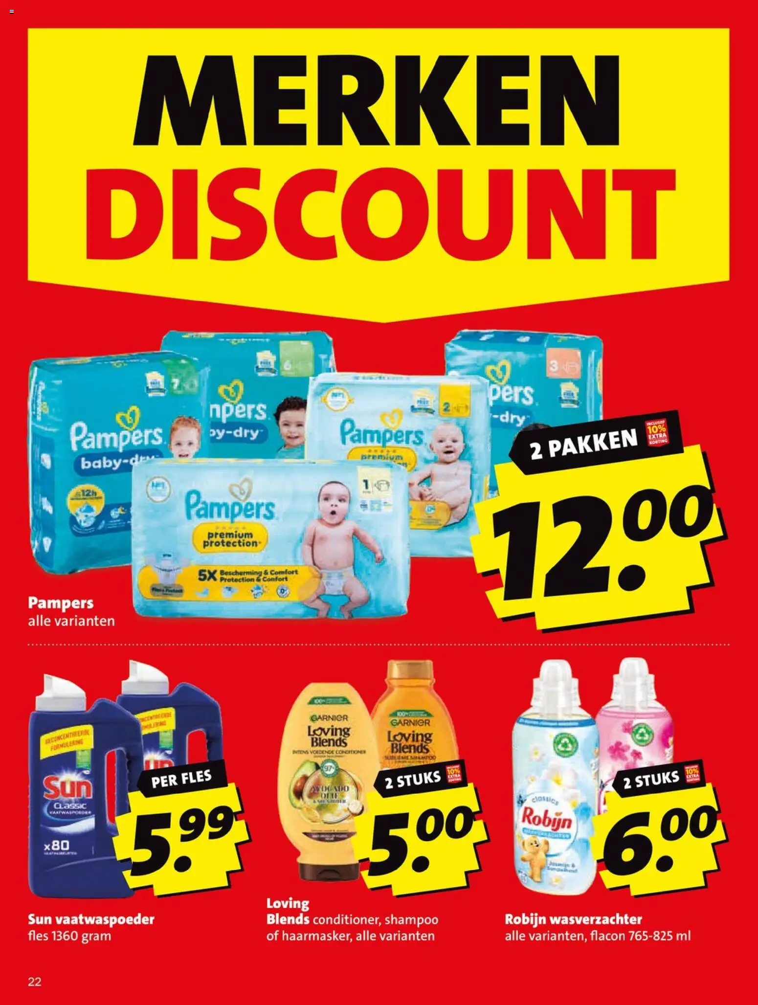 {H1} | Pagina: 22 | Producten: Robijn, Fles, Shampoo, Conditioner
