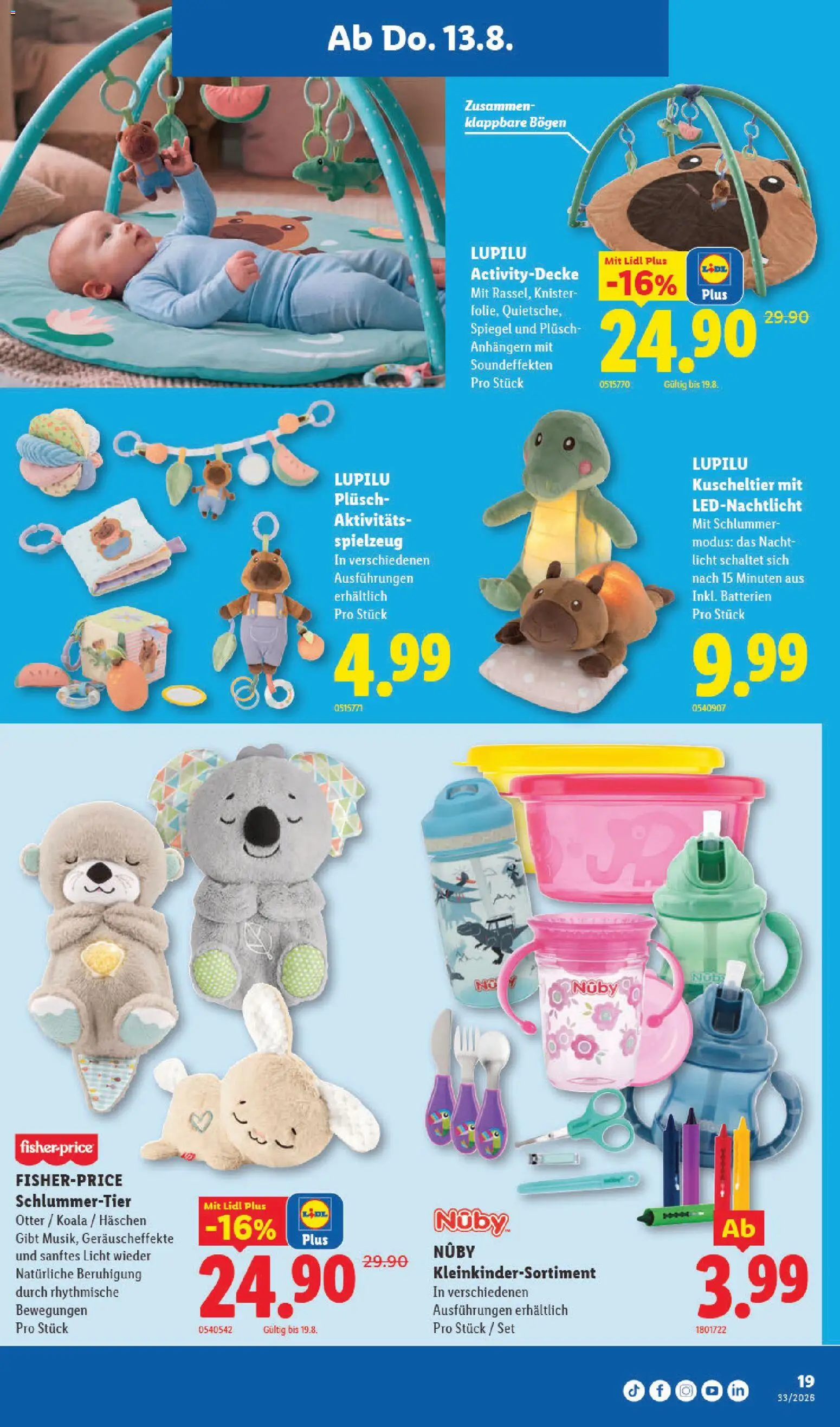 Lidl aktionen – gültig ab 13.08.2026 | Seite: 23 | Produkte: Spiegel, Nachtlicht