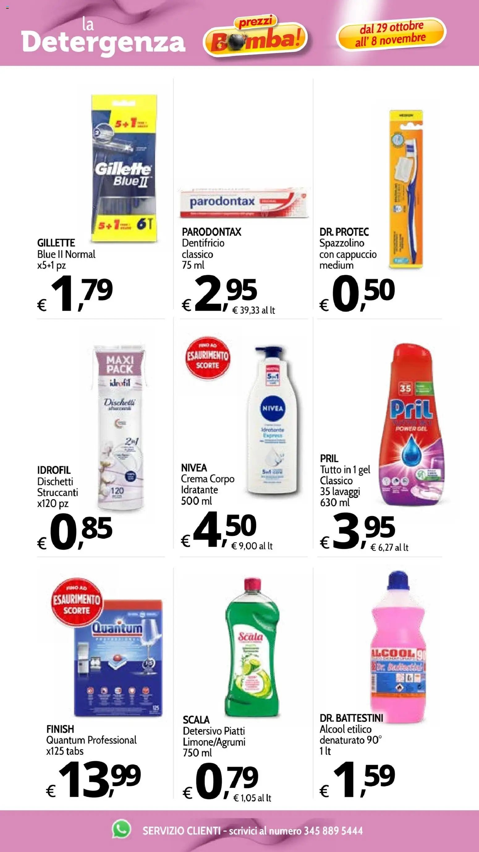 Volantino Primo Prezzo del 29/10/2026 | Pagina: 25 | Prodotti: Crema, Piatti, Cappuccio, Scala