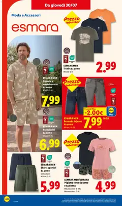 Anteprima del volantino ESMARA MEN Bermuda in jeans da uomo, ESMARA MEN Bermuda in jeans da uomo valido a partire dal 30/07/2026 | Pagina: 24