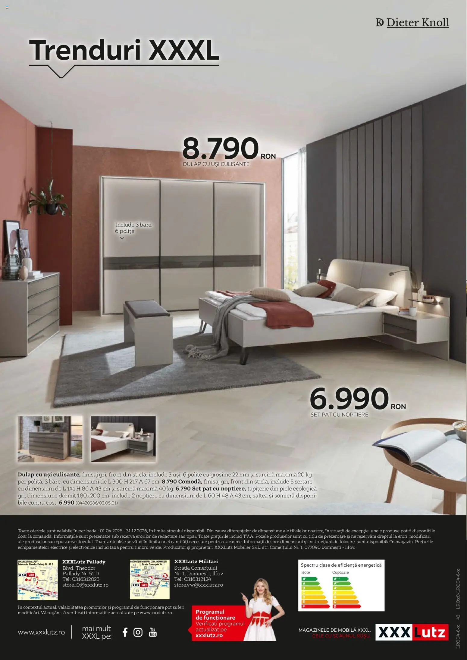 Noul catalog XXXLutz – valabil de la 14.05.2026 | Pagină: 42 | Produse: Pat, Saltea