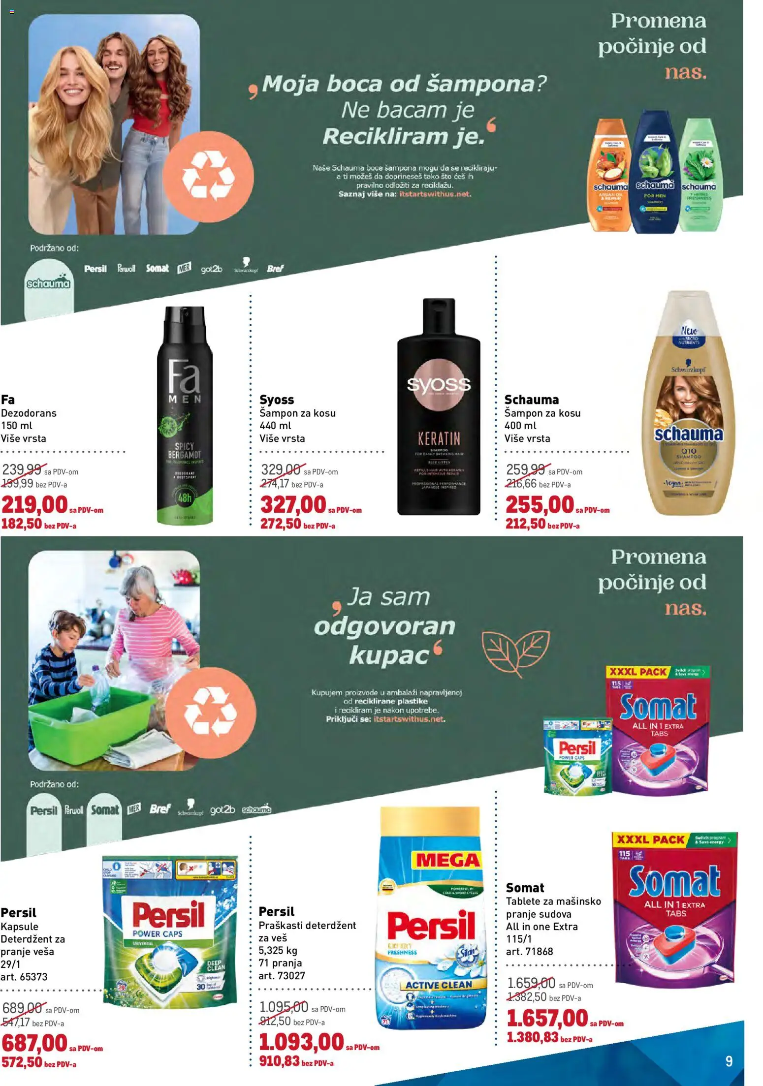 Metro katalog - važi od 03.09.2026 | Strana: 9 | Proizvode: Syoss, Kapsule, Dezodorans, Persil