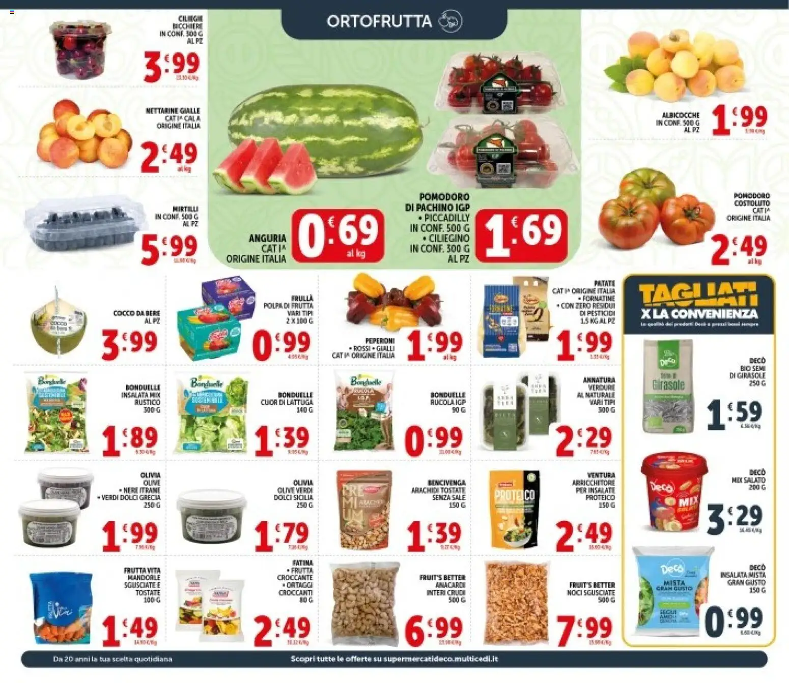 Volantino Decò del 11.06.2026 | Pagina: 6 | Prodotti: Rucola, Sale, Anguria, Cocco