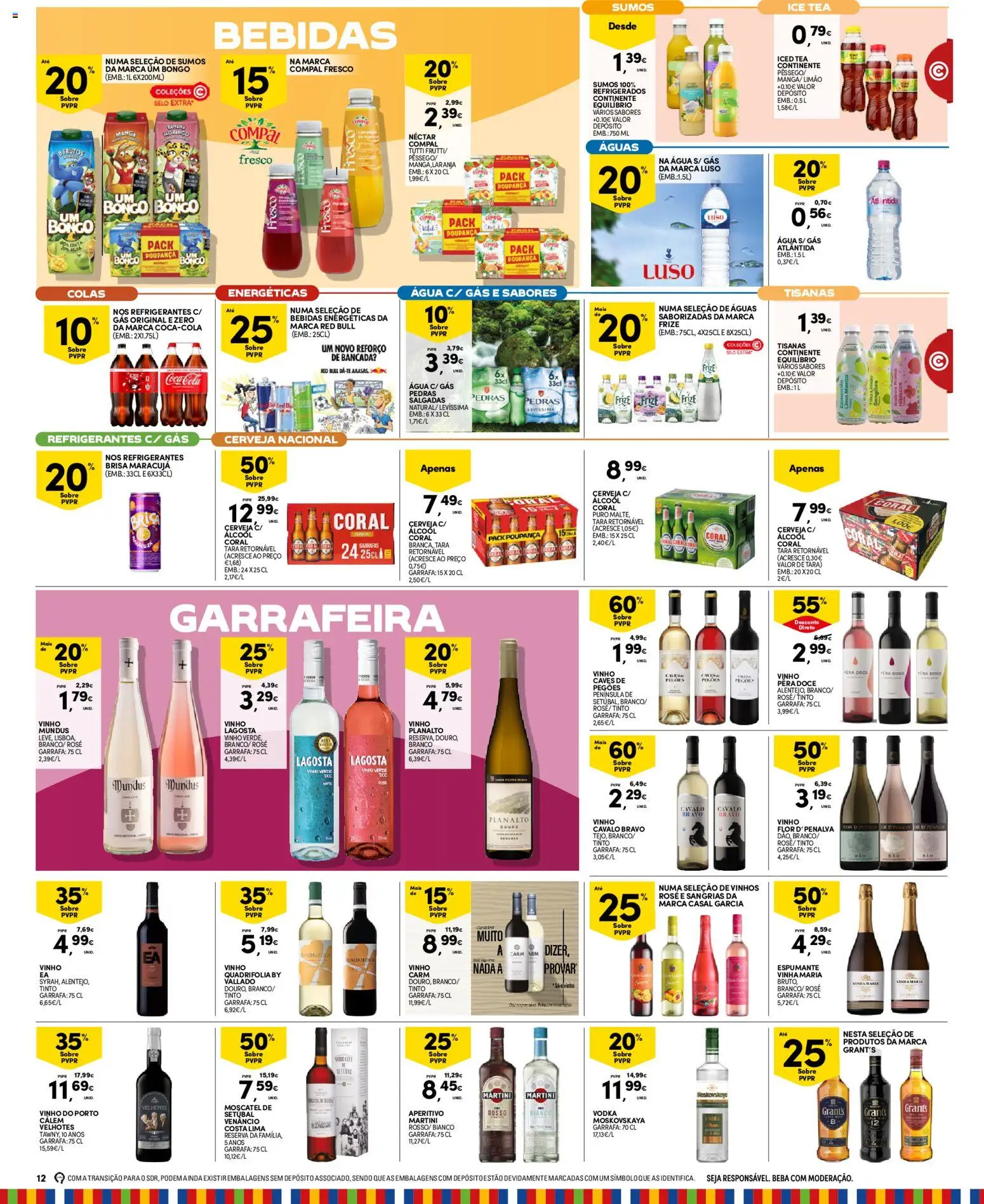 Continente Madeira │ válido de 30/06/2026 | Página: 12 | Produtos: Espumante, Bancada, Cerveja, Vodka