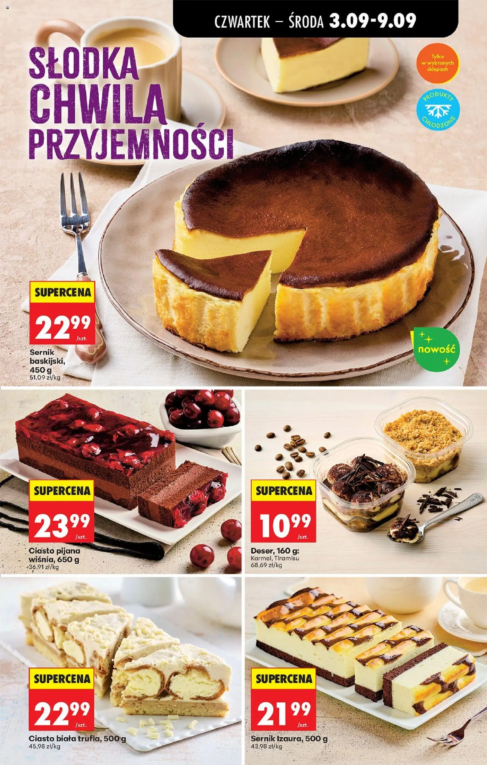 Biedronka gazetka od czwartku od 03.09.2026 | Strona: 45 | Produkty: Ciasto, Tiramisu