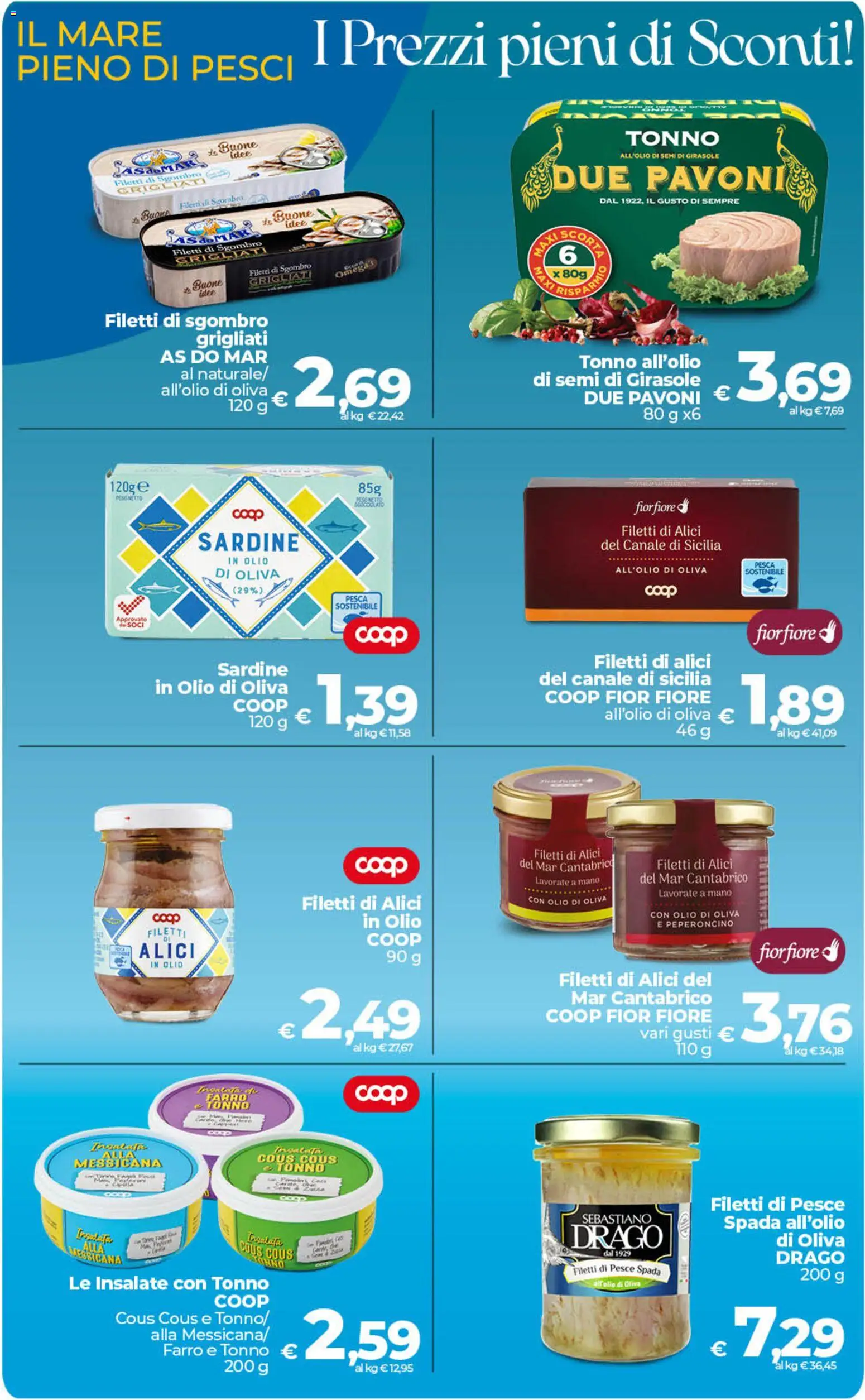Volantino COOP del 21/07/2026 | Pagina: 27 | Prodotti: Pesca, Cous cous, Griglia, Alici