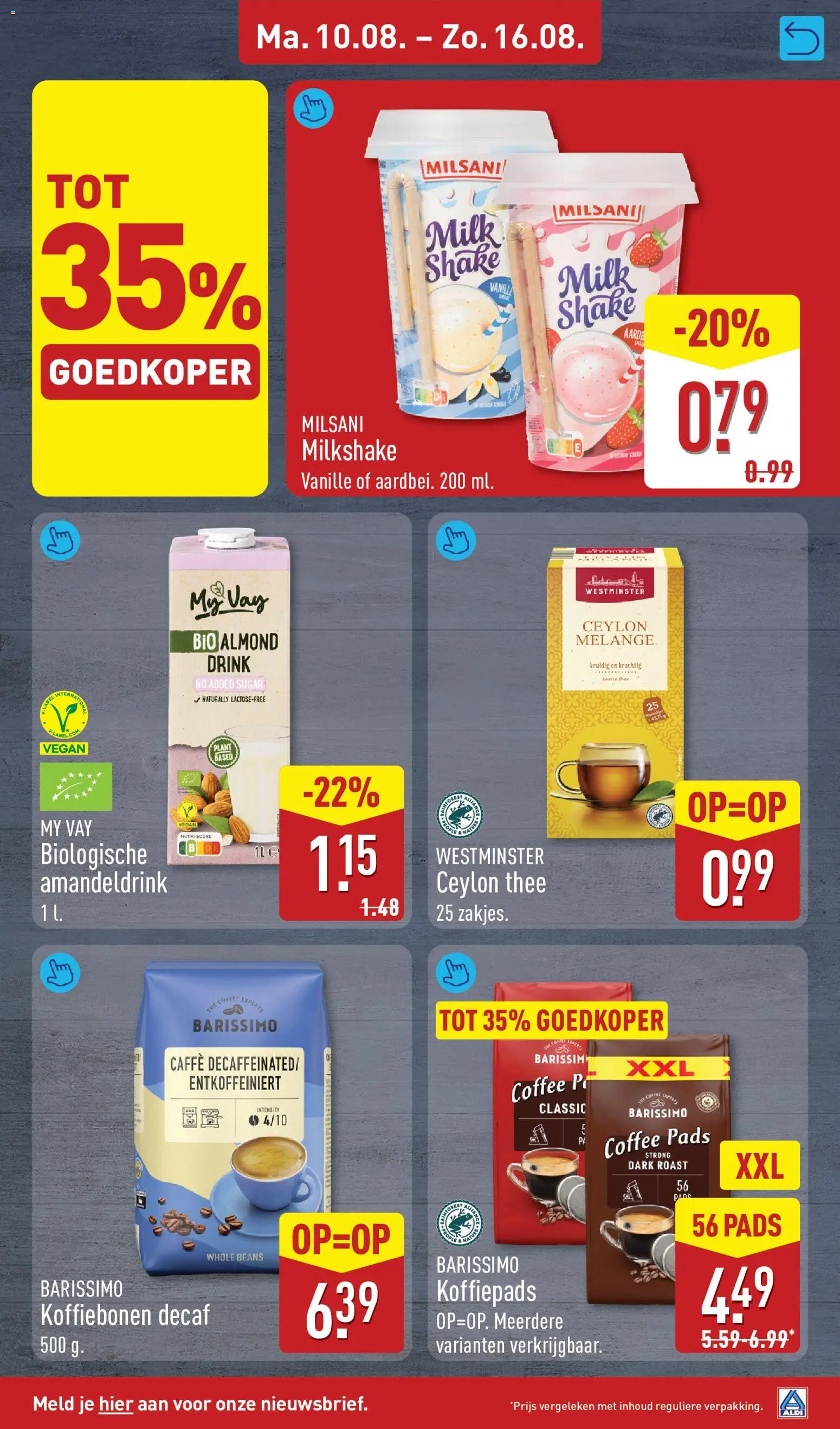 {H1} | Pagina: 11 | Producten: Koffiepads, Koffiebonen, Zwarte thee, Pads