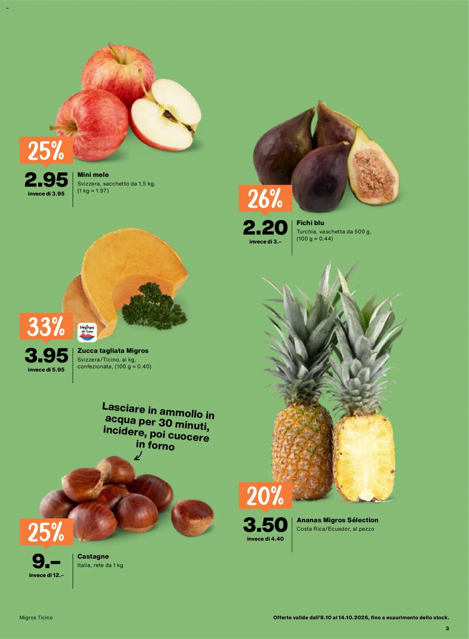 Migros aktionen IT – gültig ab 08.10.2026 | Seite: 3 | Produkte: Ananas