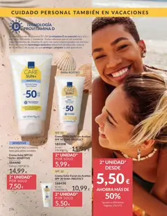 Vista previa Crema Solar SPF 50 SUN+ SENSITIVE, PARA ROSTRO Y CUERPO Apta para pieles sensibles válido desde el 01.05.2026 | Página: 176 | Productos: Crema