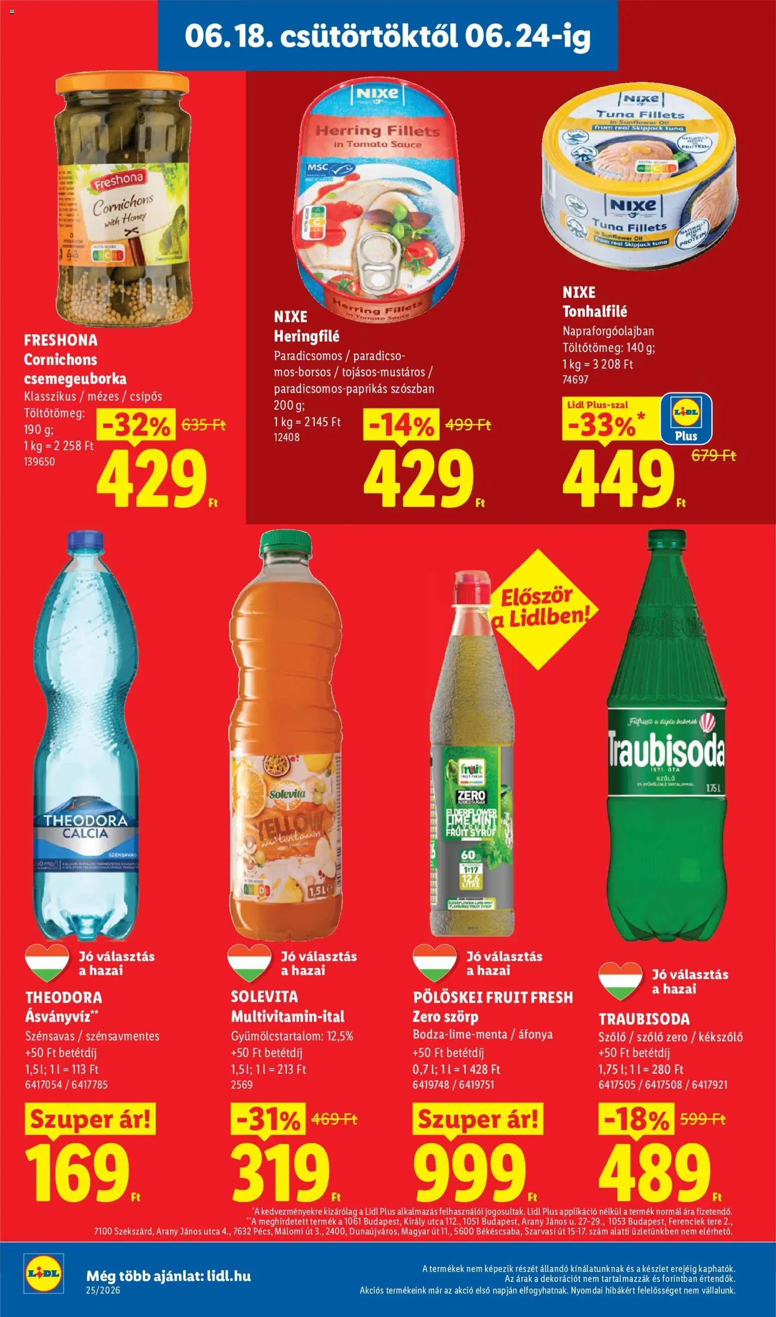 Lidl akciós ujság - amely érvényes a következő dátumtól: 18.06.2026 | Oldal: 10
