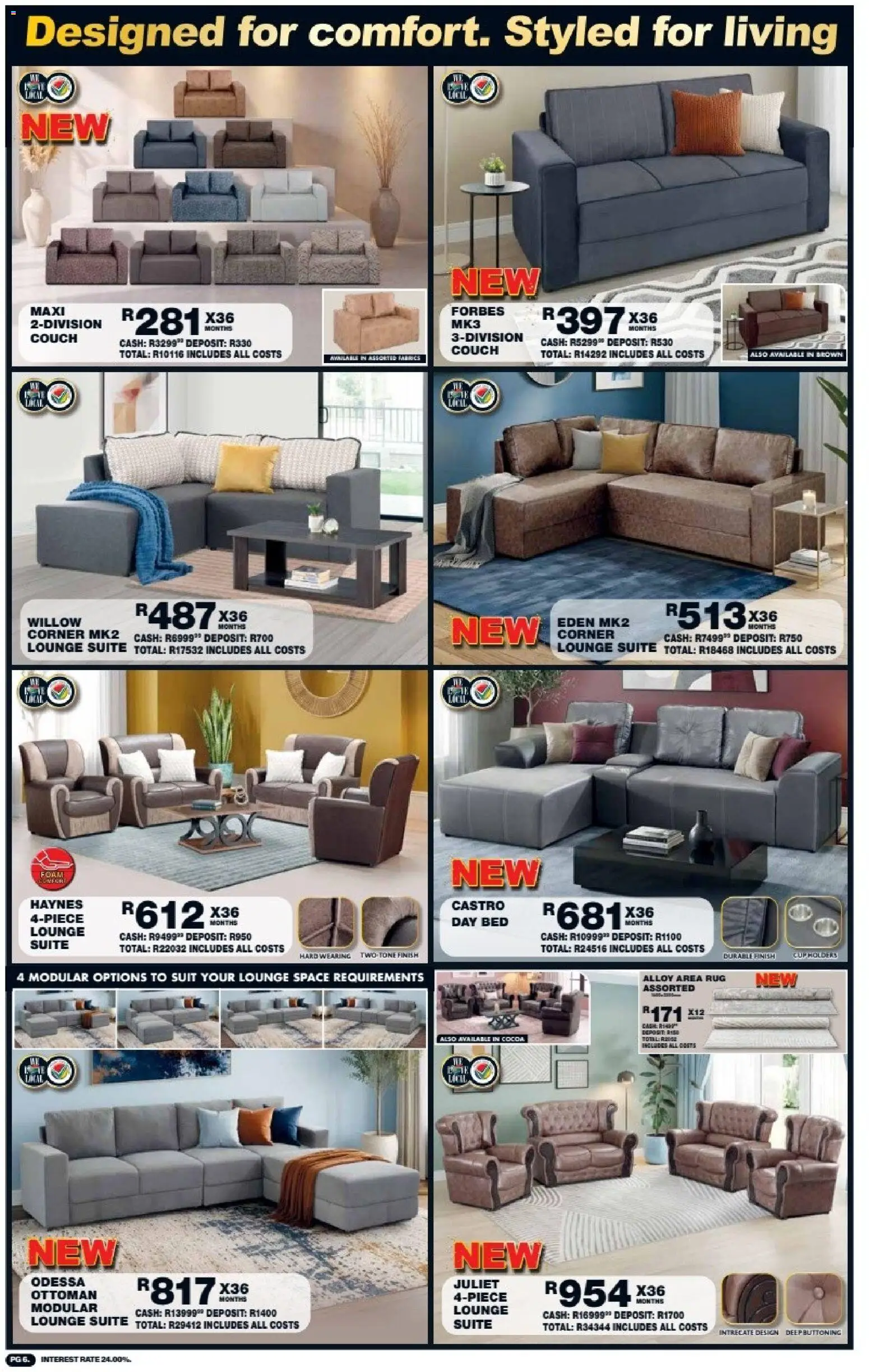 New Lewis Stores catalogue – valid from 10/08/2026 | Page: 6 | Products: Rug, Cocoa, Bed, Foam