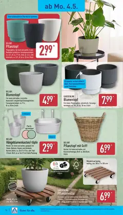 Aldi Prospekt 	 ab 04.05.2026 gültig | Seite: 14 | Produkte: Belavi, Blumentopf