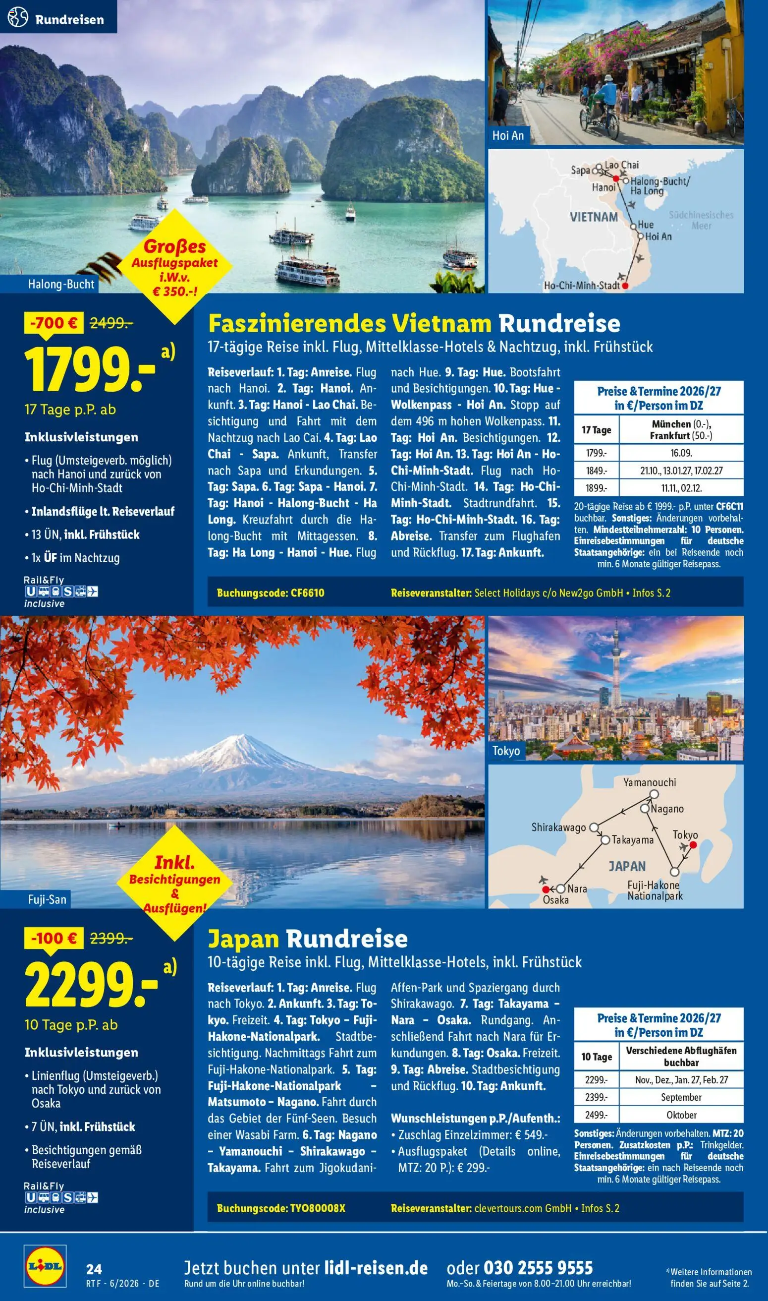 Lidl Reisen Reise-Highlights – gültig ab 13.06.2026 | Seite: 24 | Produkte: Uhr