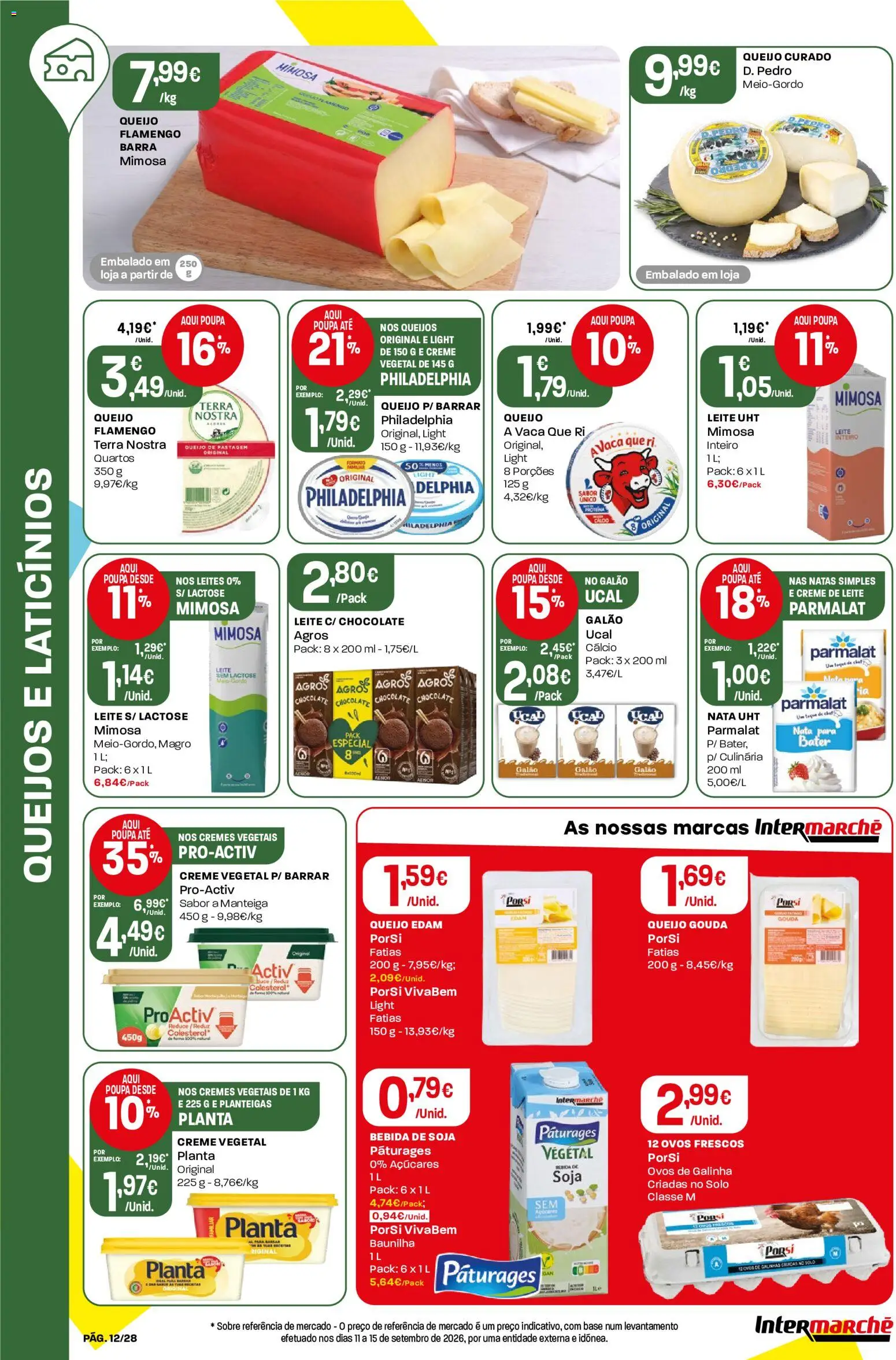 Intermarché folheto Contact │ válido de 22/10/2026 | Página: 12 | Produtos: Soja, Manteiga, Queijo, Nata