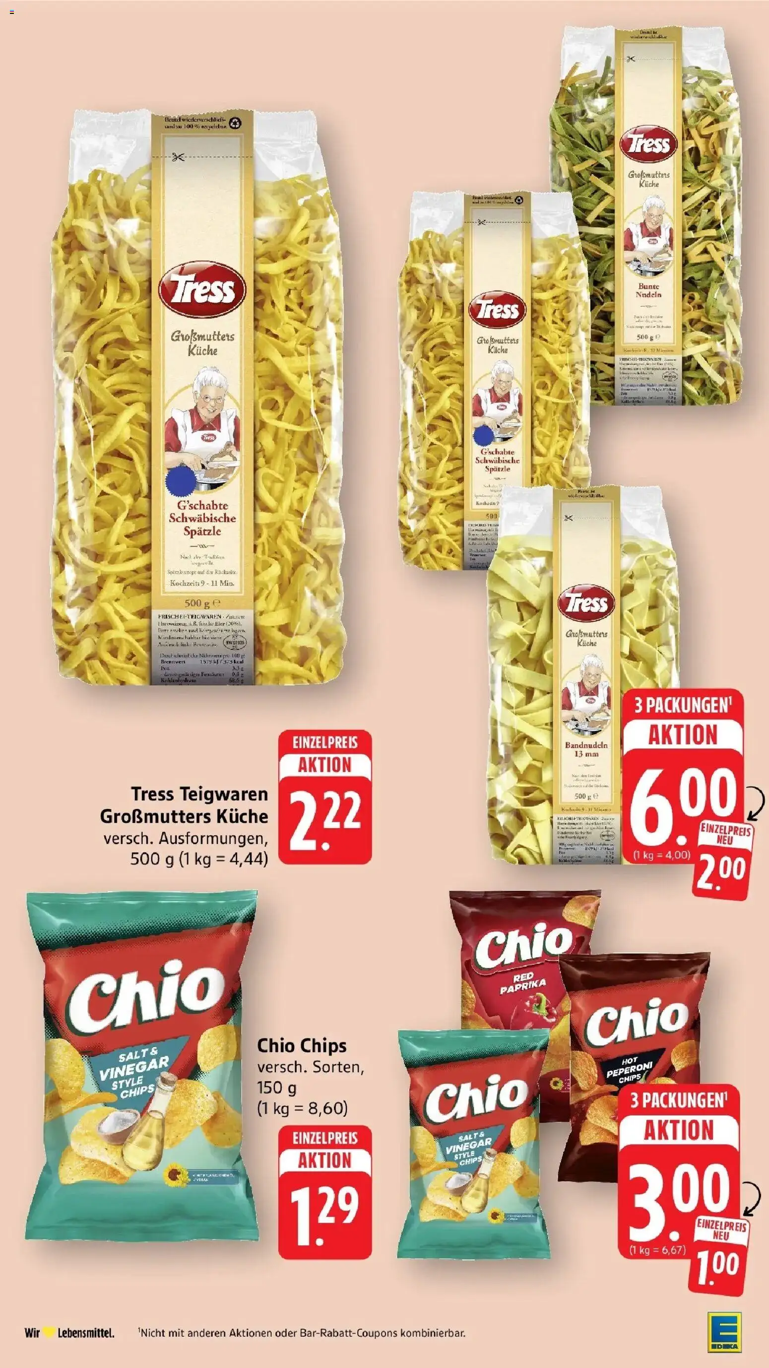 E center - E center: Wochenangebote – gültig ab 28.06.2026 | Seite: 2 | Produkte: Küche, Paprika, Nudeln, Chips