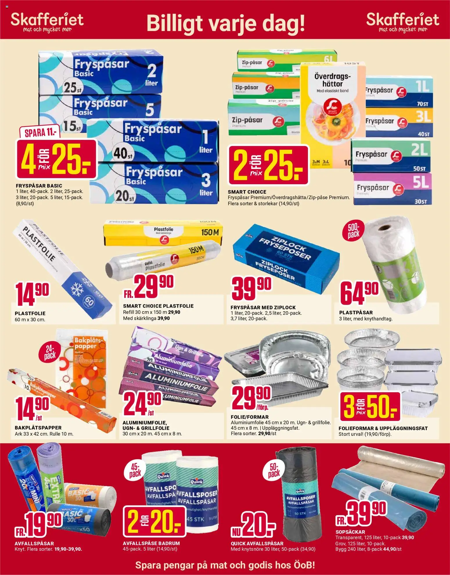 ÖoB reklamblad aktuell från 10/08/2026 | Sida: 11 | Produkter: Bakplåtspapper, Plastfolie, Grillfolie, Papper