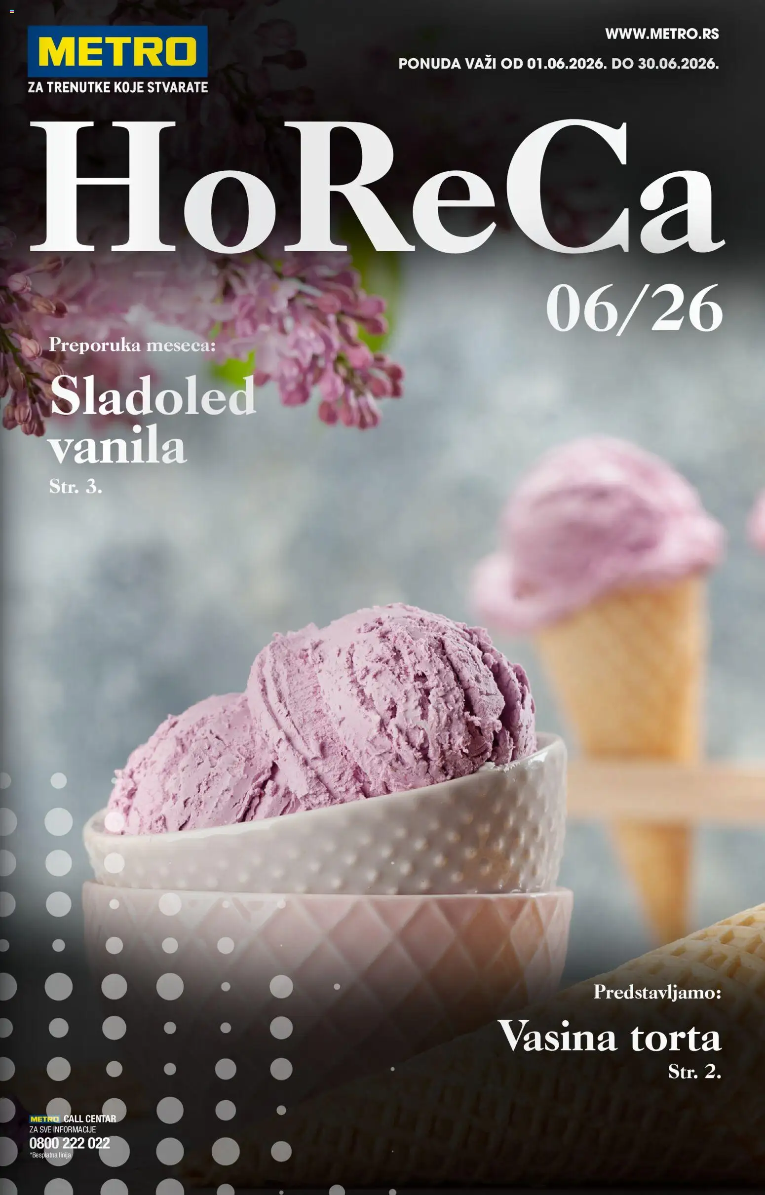 Metro katalog - važi od 01.06.2026 | Strana: 1 | Proizvode: Sladoled, Torta
