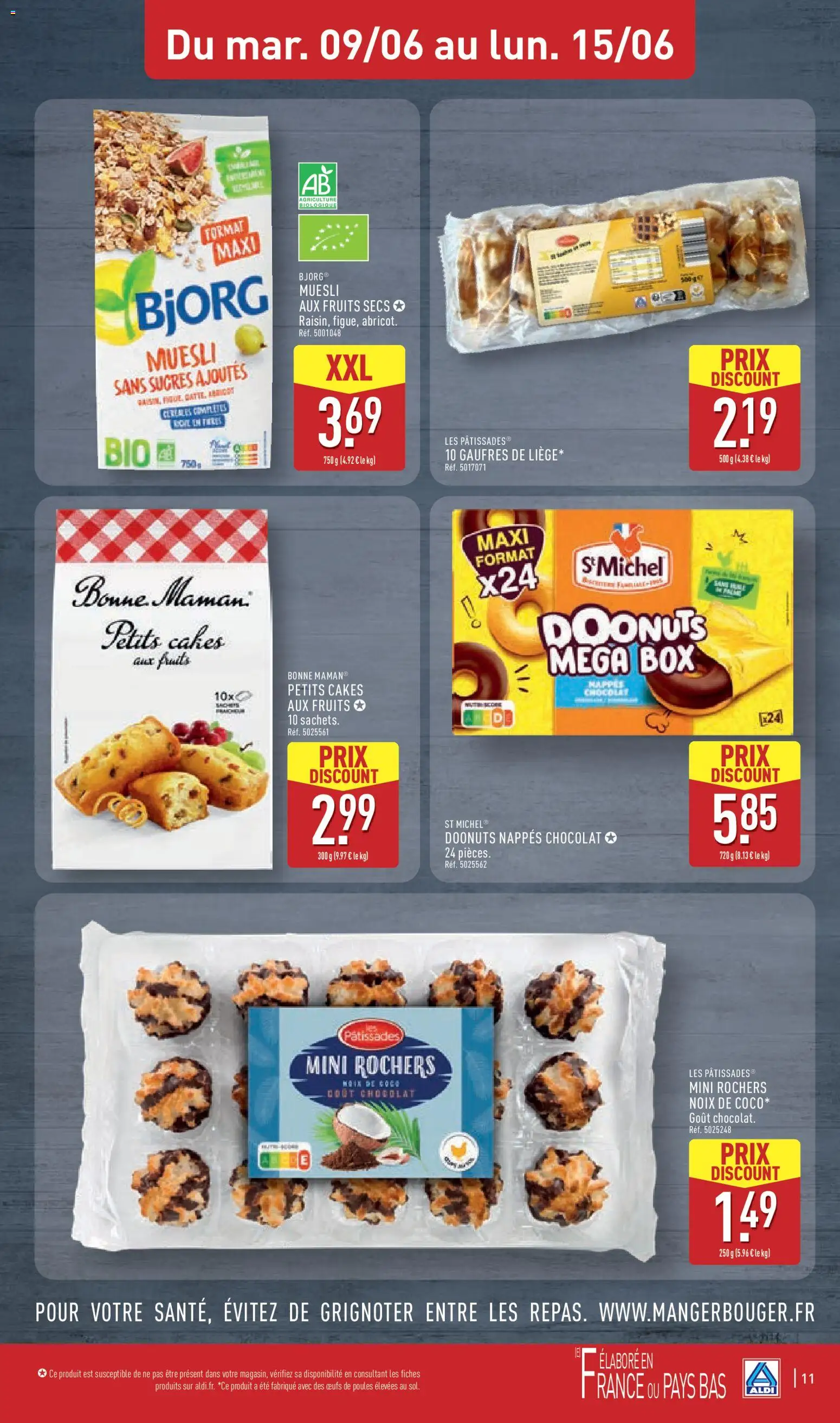 {H1} | Page: 15 | Produits: Œufs, Chocolat, Noix, Fruits secs