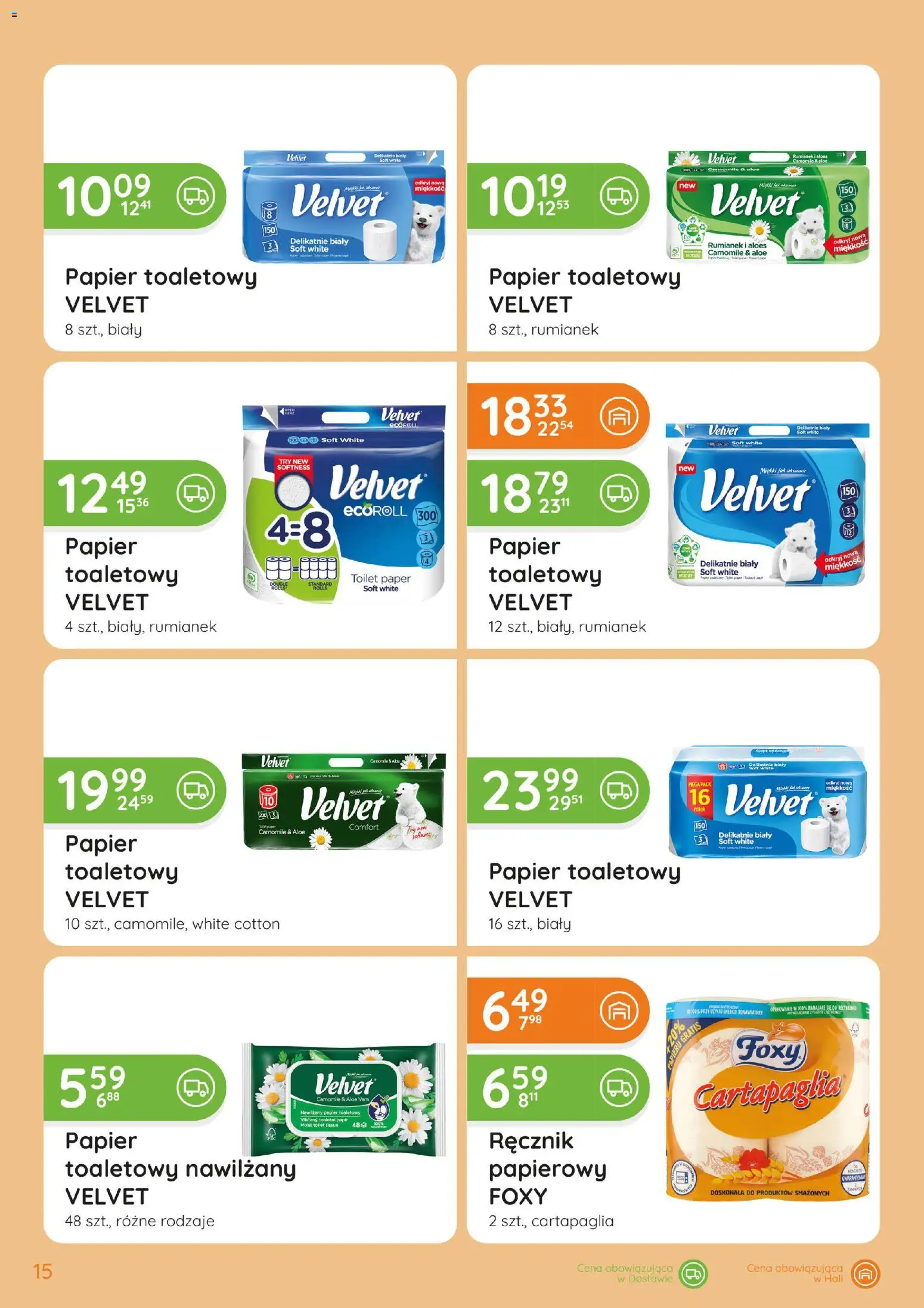 Eurocash gazetka - Katalog Chemiczny od 01.10.2026 | Strona: 15 | Produkty: Rumianek, Papier toaletowy, Aloes